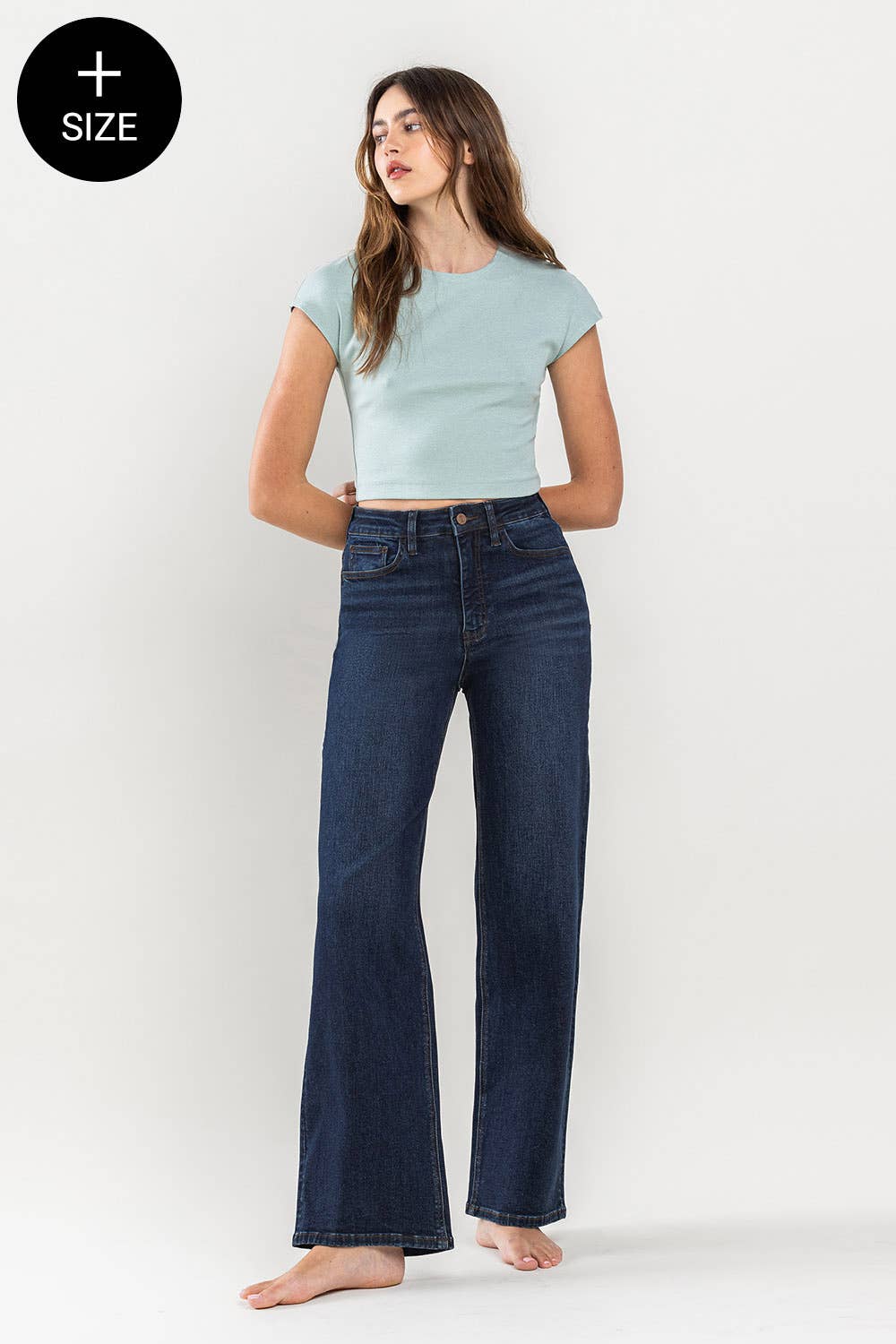 Lovervet by VERVET - PLUS SIZE 90'S VINTAGE SUPER HIGH RISE LOOSE JEANS LV1207-P