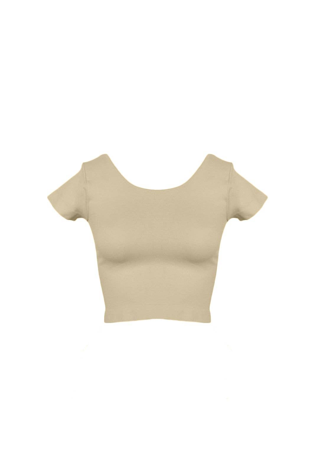 Sugarlips - Cap Sleeve Crop Top