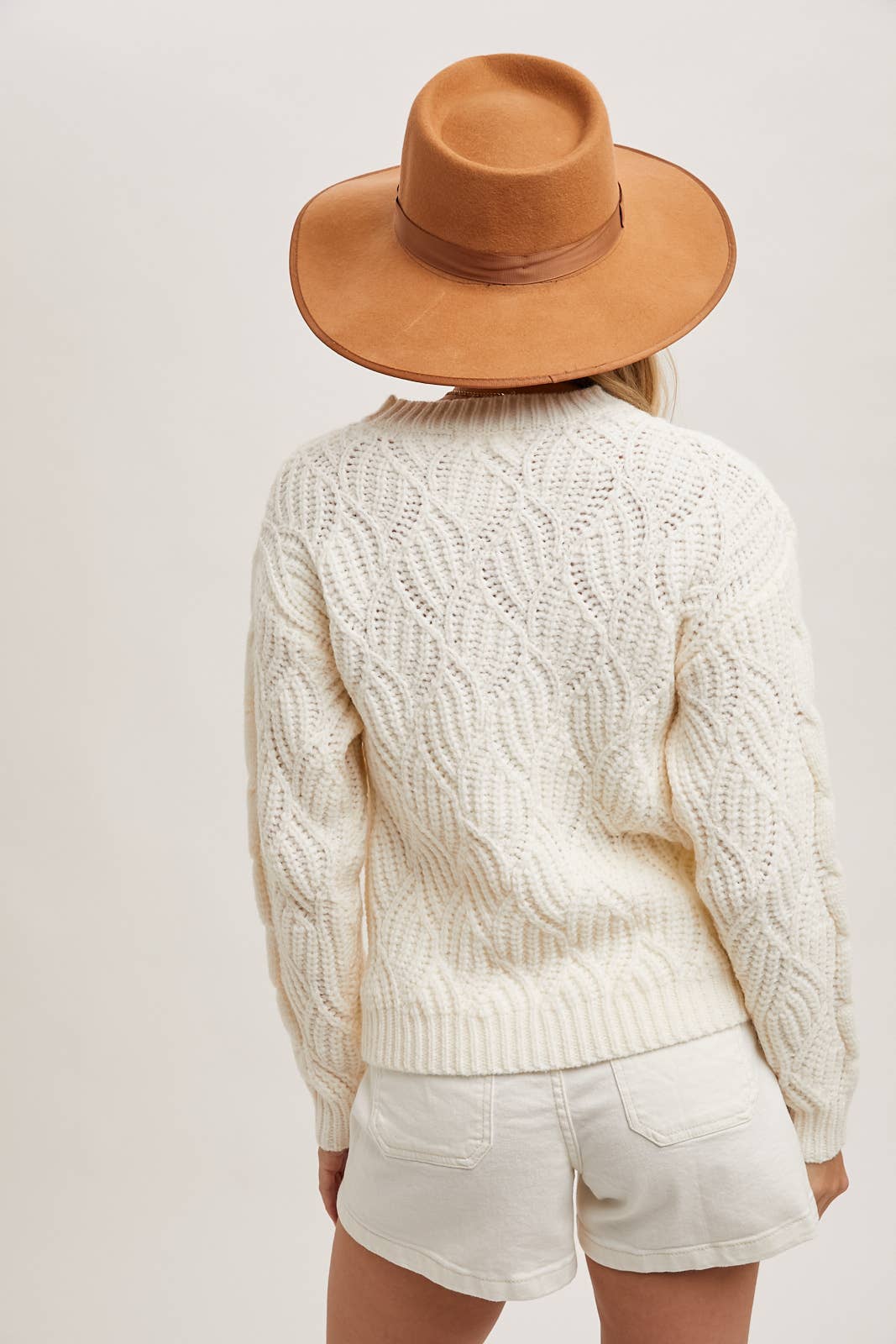 Bluivy - TWISTED KNIT SWEATER PULLOVER TOP