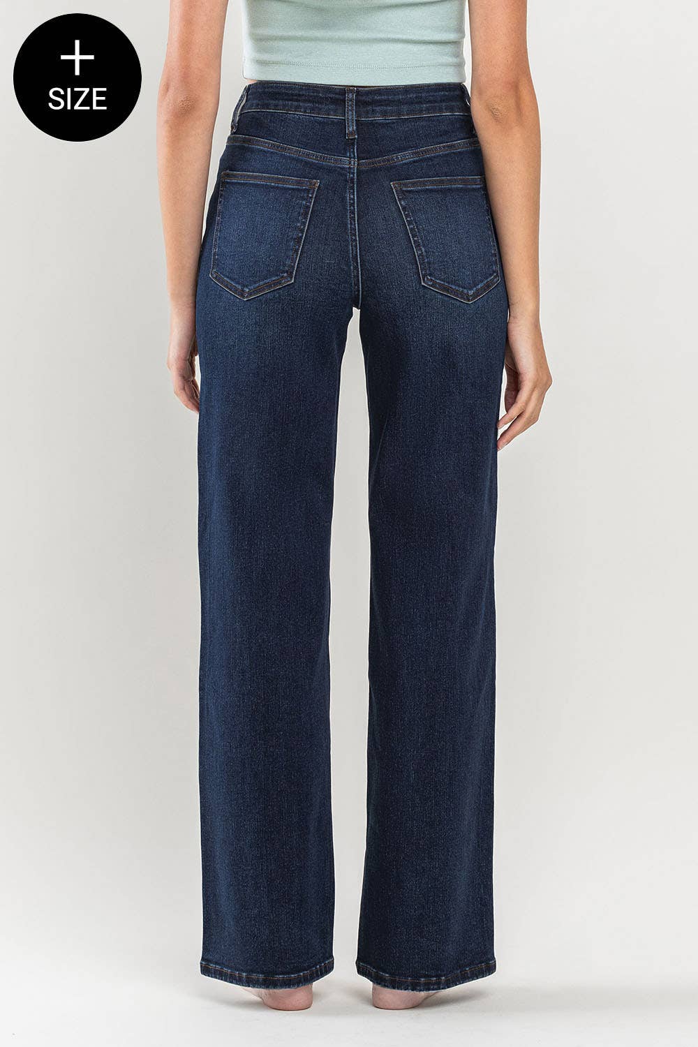 Lovervet by VERVET - PLUS SIZE 90'S VINTAGE SUPER HIGH RISE LOOSE JEANS LV1207-P