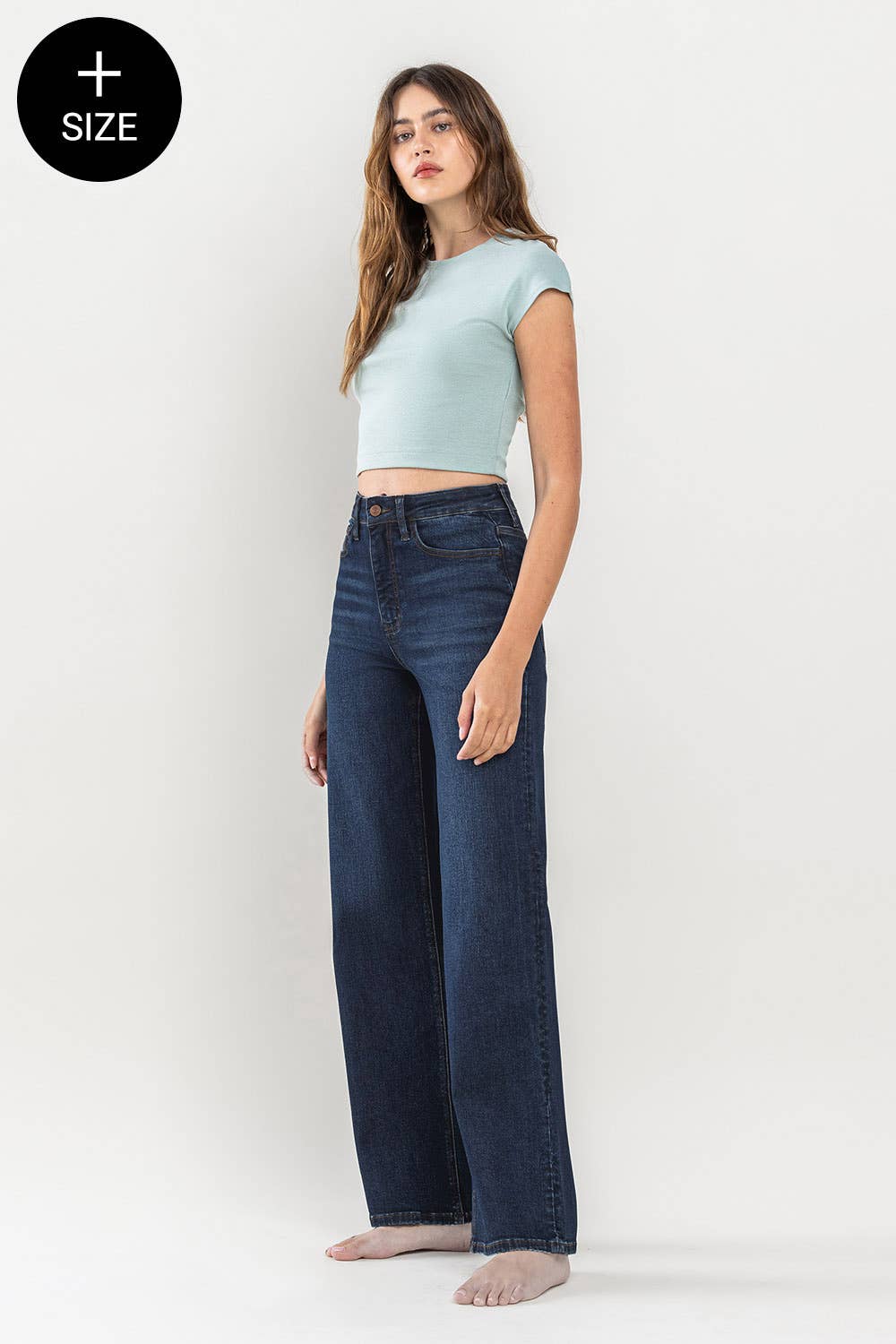 Lovervet by VERVET - PLUS SIZE 90'S VINTAGE SUPER HIGH RISE LOOSE JEANS LV1207-P