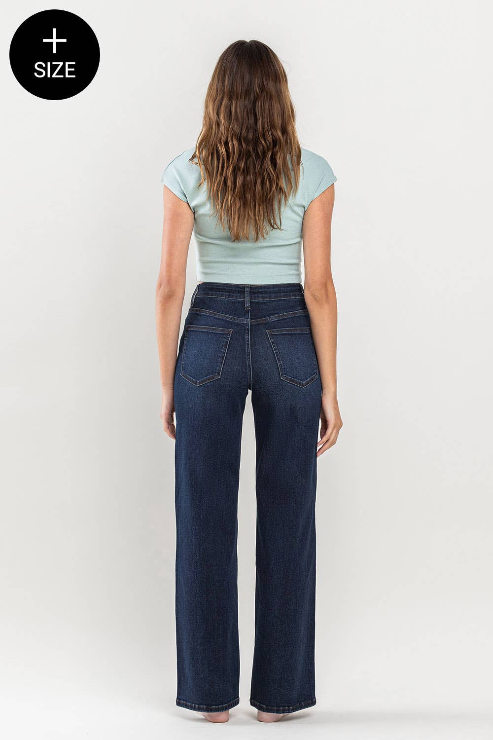 Lovervet by VERVET - PLUS SIZE 90'S VINTAGE SUPER HIGH RISE LOOSE JEANS LV1207-P