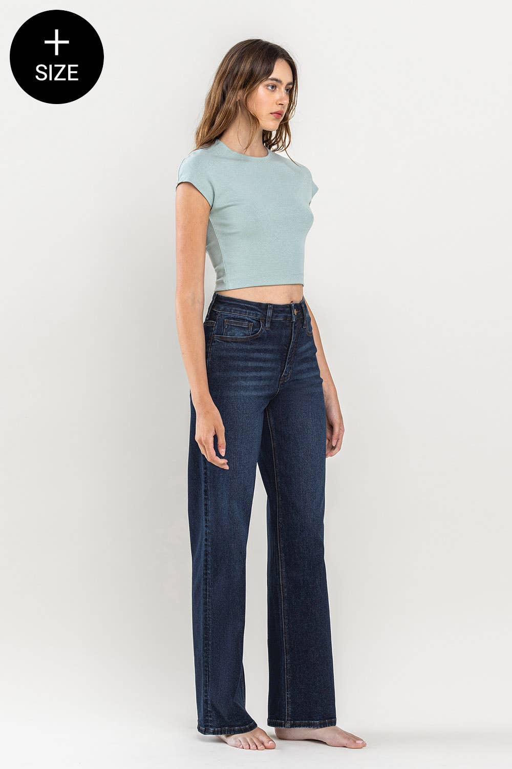Lovervet by VERVET - PLUS SIZE 90'S VINTAGE SUPER HIGH RISE LOOSE JEANS LV1207-P