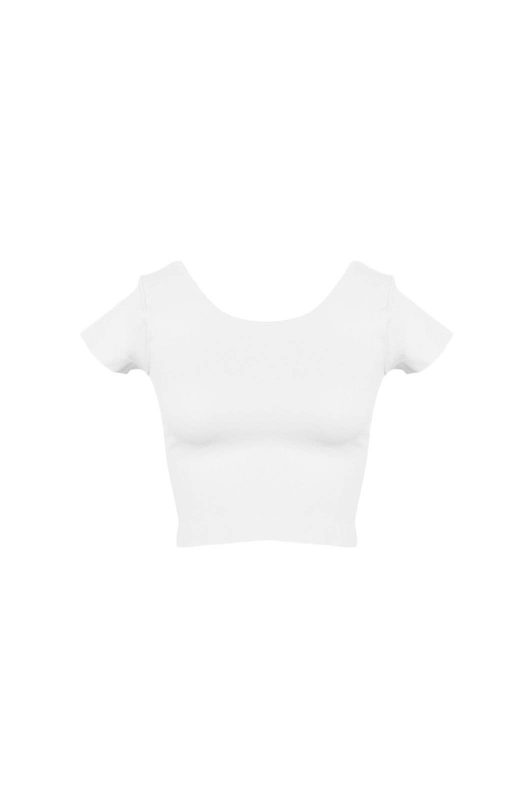 Sugarlips - Cap Sleeve Crop Top