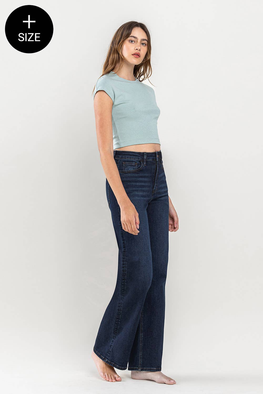 Lovervet by VERVET - PLUS SIZE 90'S VINTAGE SUPER HIGH RISE LOOSE JEANS LV1207-P