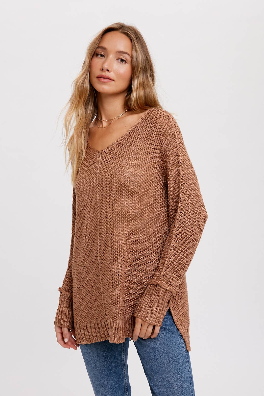 Bluivy - REVERSE SEAM LOOSE FIT SWEATER