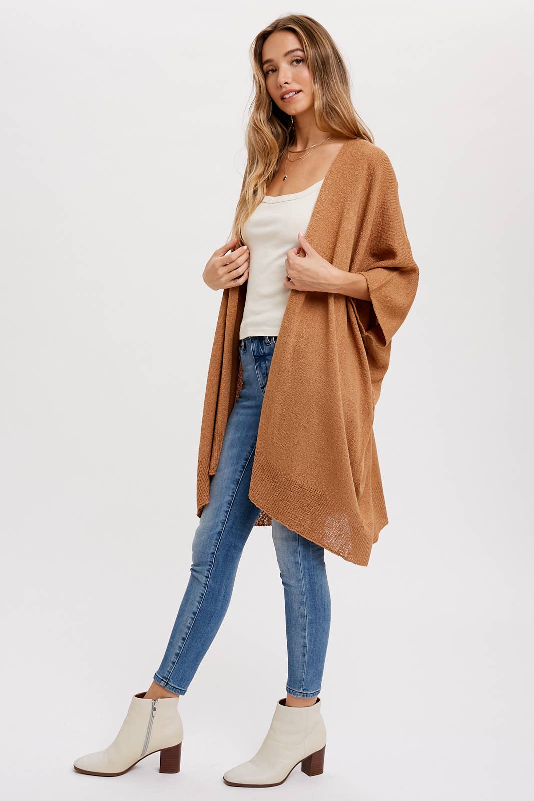 Bluivy - WIDE SLEEVE OPEN FRONT CARDIGAN