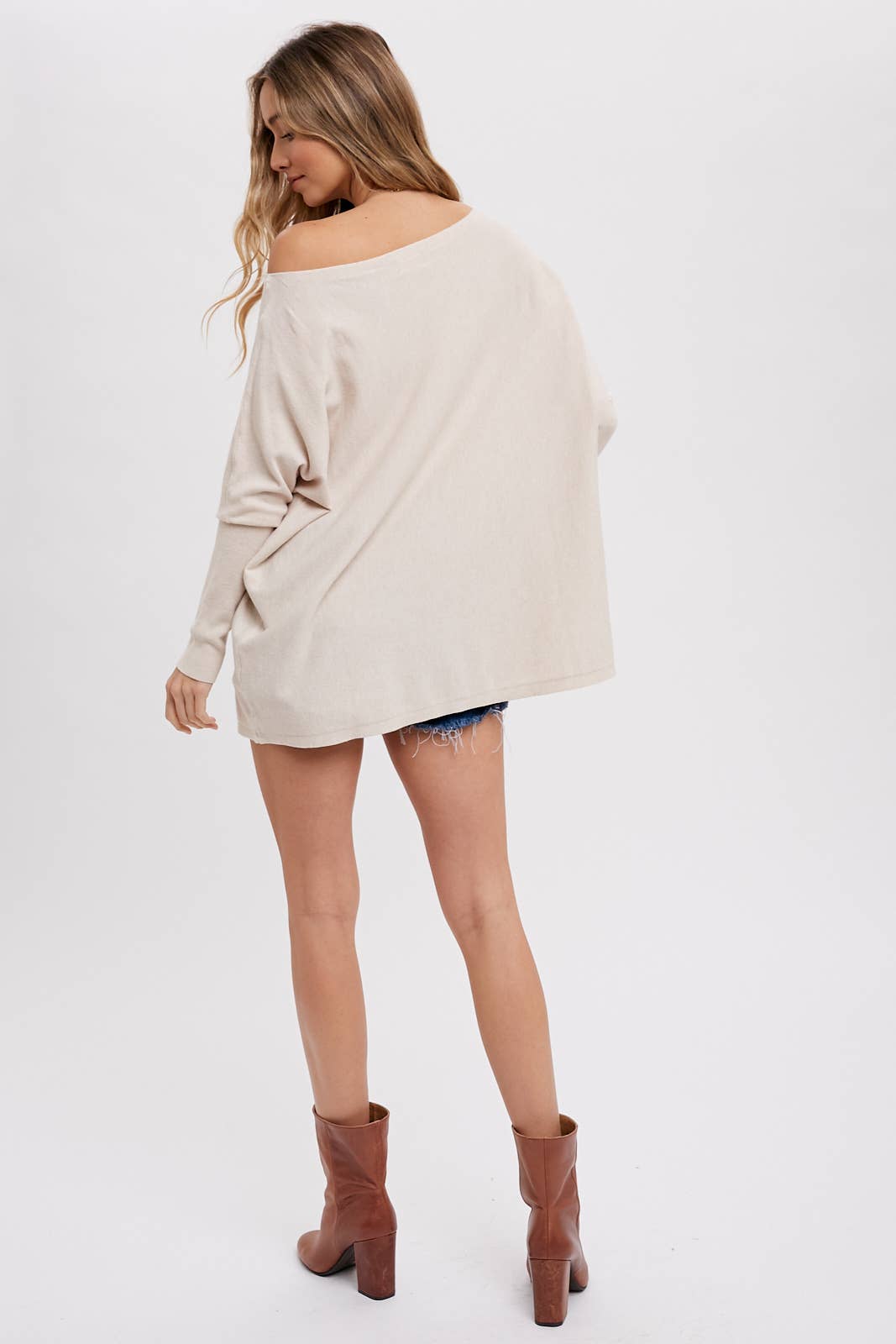 Bluivy - FLOWY BOATNECK DOLMAN TUNIC