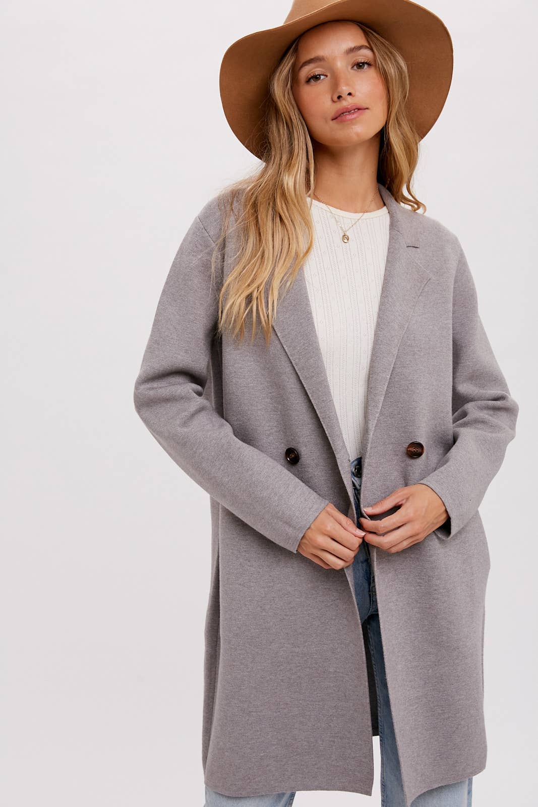 Bluivy - CLASSIC DOUBLE BREASTED COATIGAN