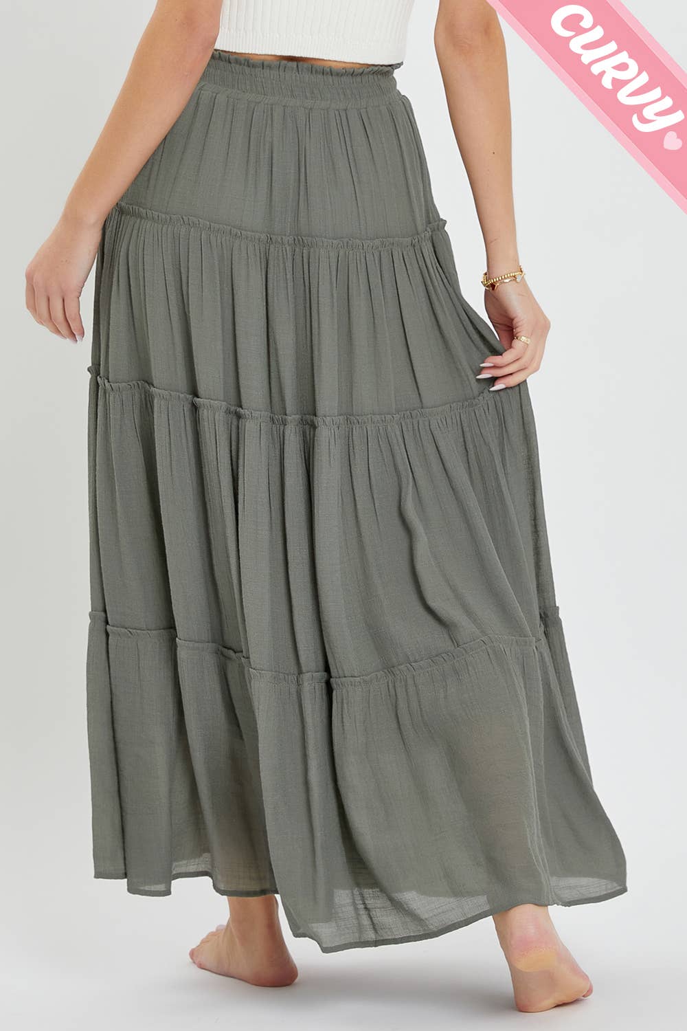 Sweet Lovely by Jen - MAXI SKIRT PLUS SIZE