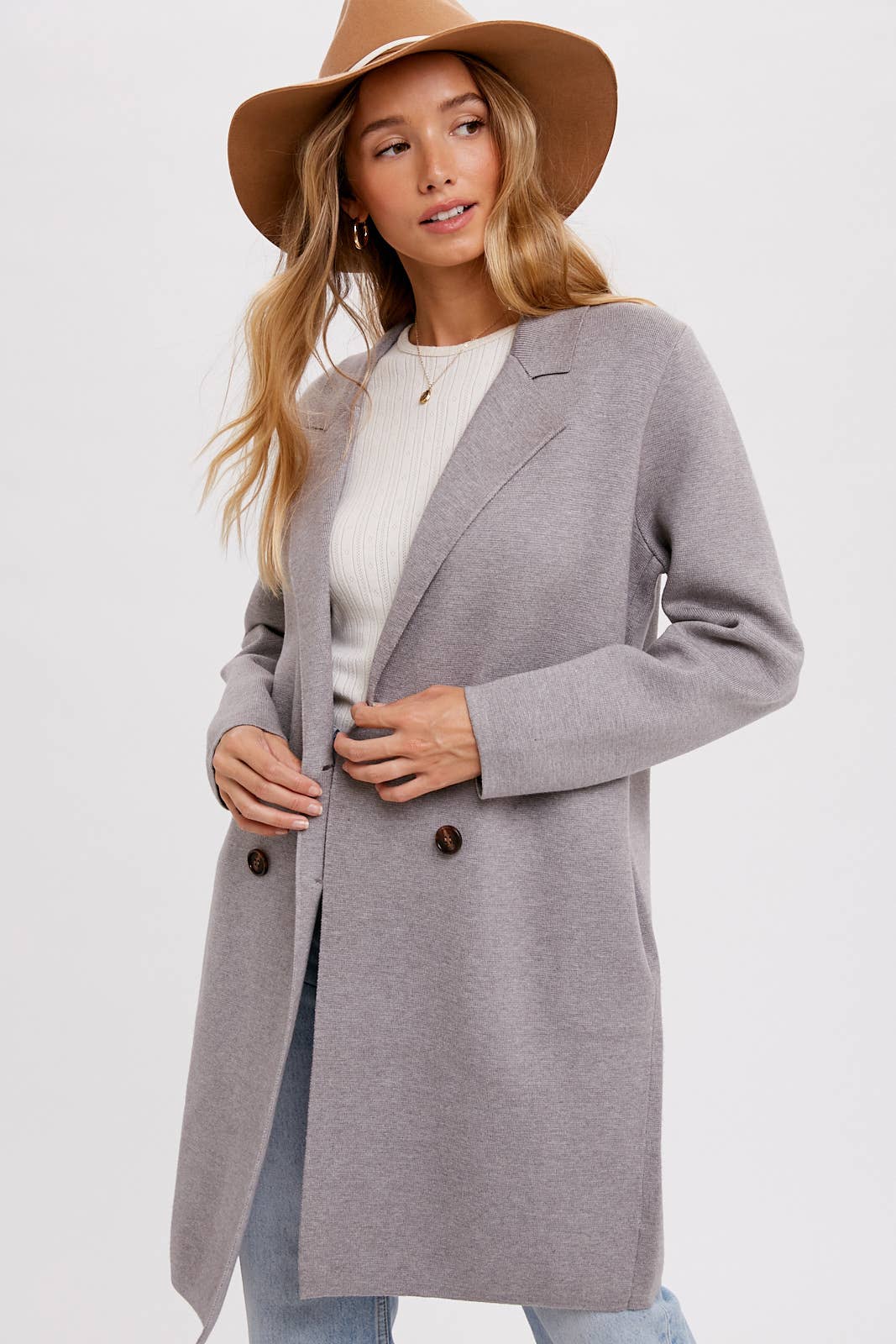 Bluivy - CLASSIC DOUBLE BREASTED COATIGAN