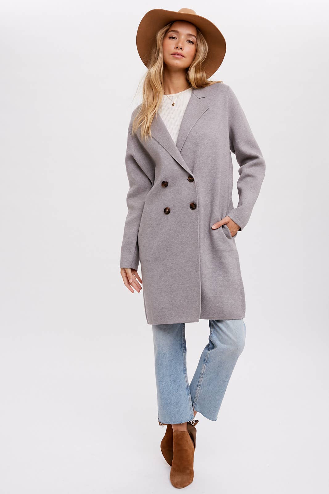 Bluivy - CLASSIC DOUBLE BREASTED COATIGAN