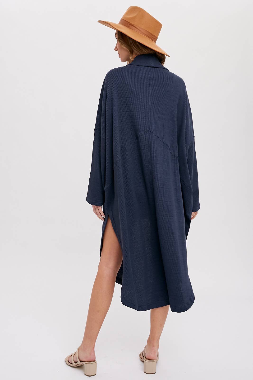 Bluivy - THERMAL KNIT OVERSIZED CARDIGAN