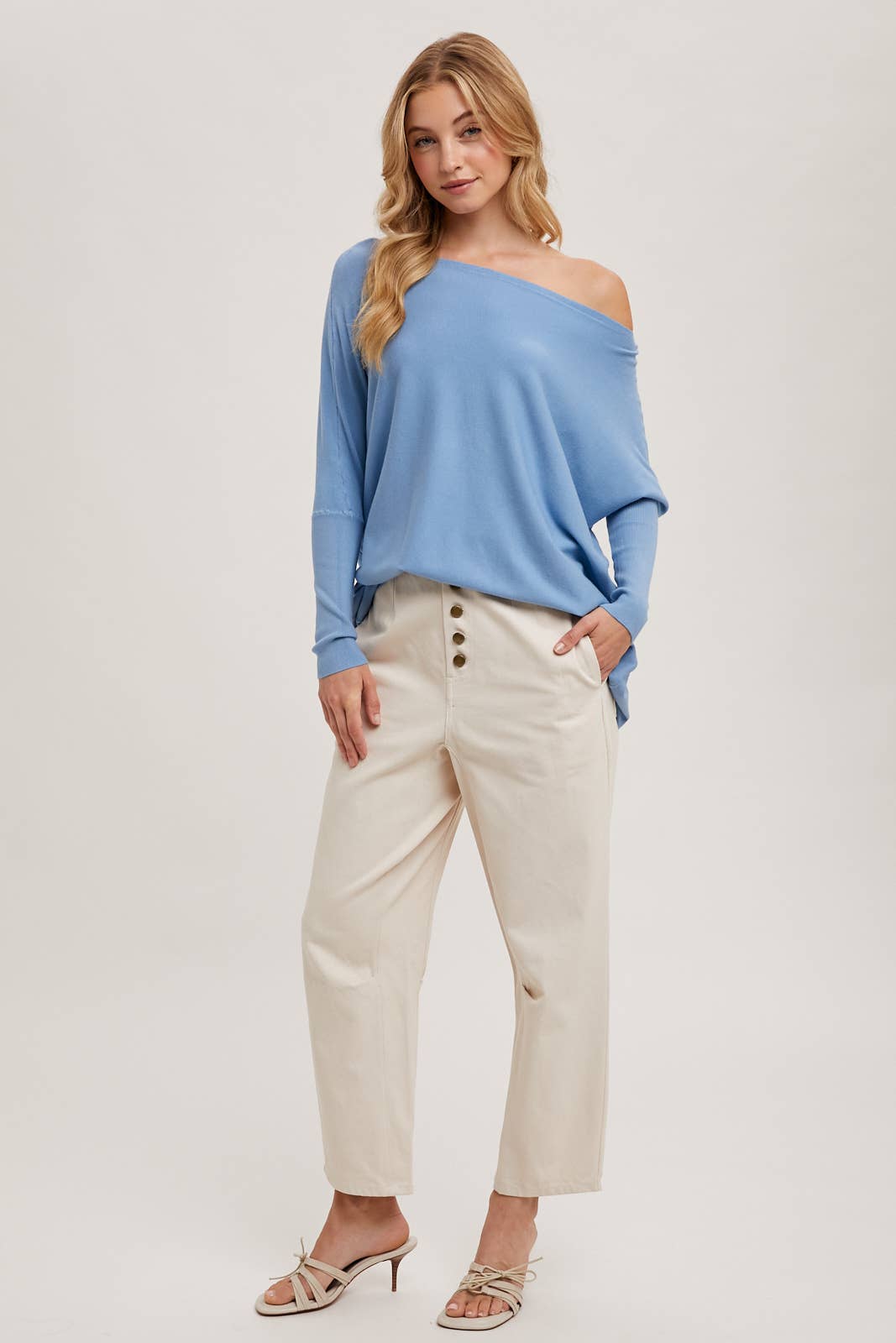 Bluivy - FLOWY BOATNECK DOLMAN TUNIC