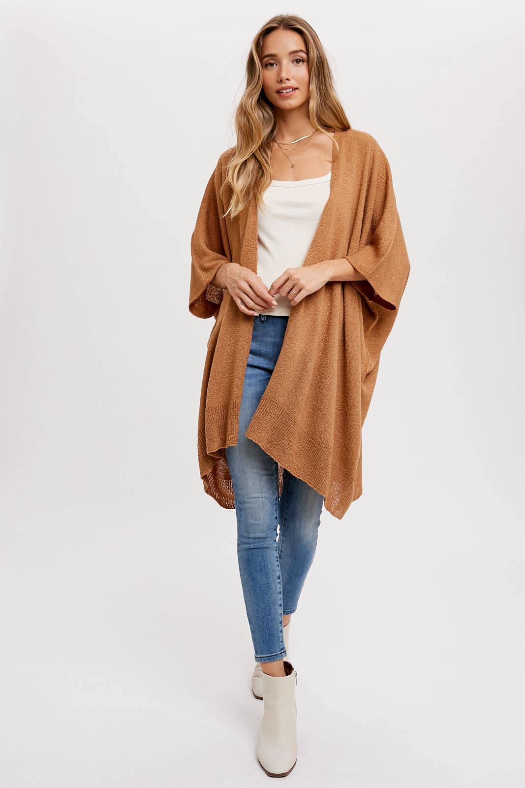 Bluivy - WIDE SLEEVE OPEN FRONT CARDIGAN