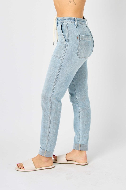 Judy Blue HW Vintage Double Cuff Jogger Jean