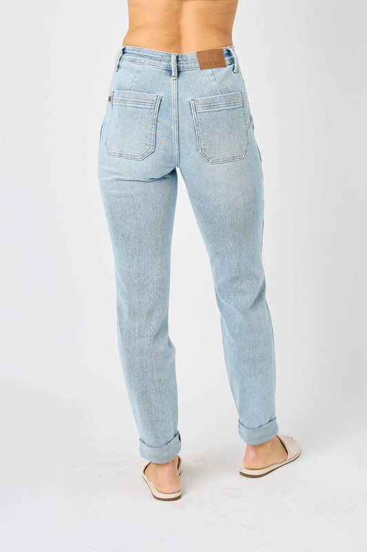 Judy Blue HW Vintage Double Cuff Jogger Jean