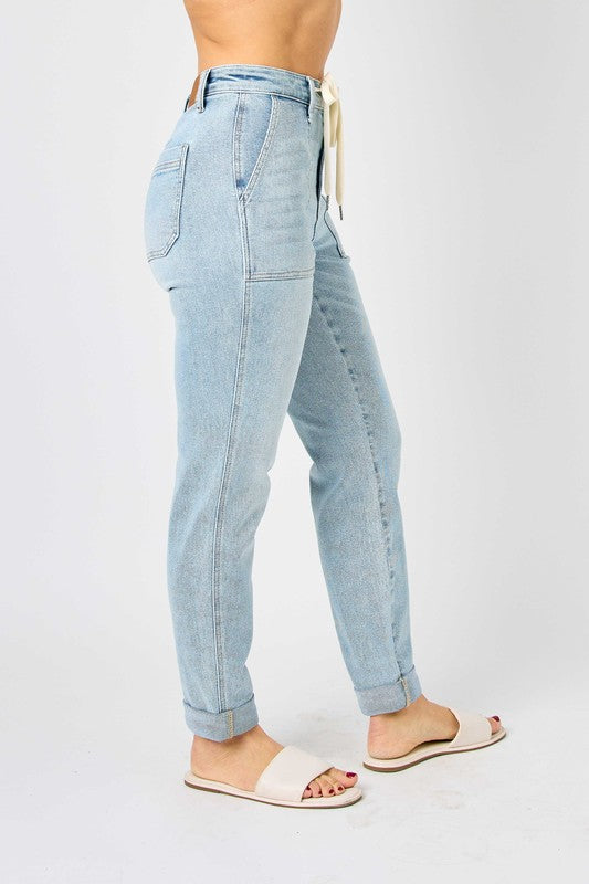 Judy Blue HW Vintage Double Cuff Jogger Jean