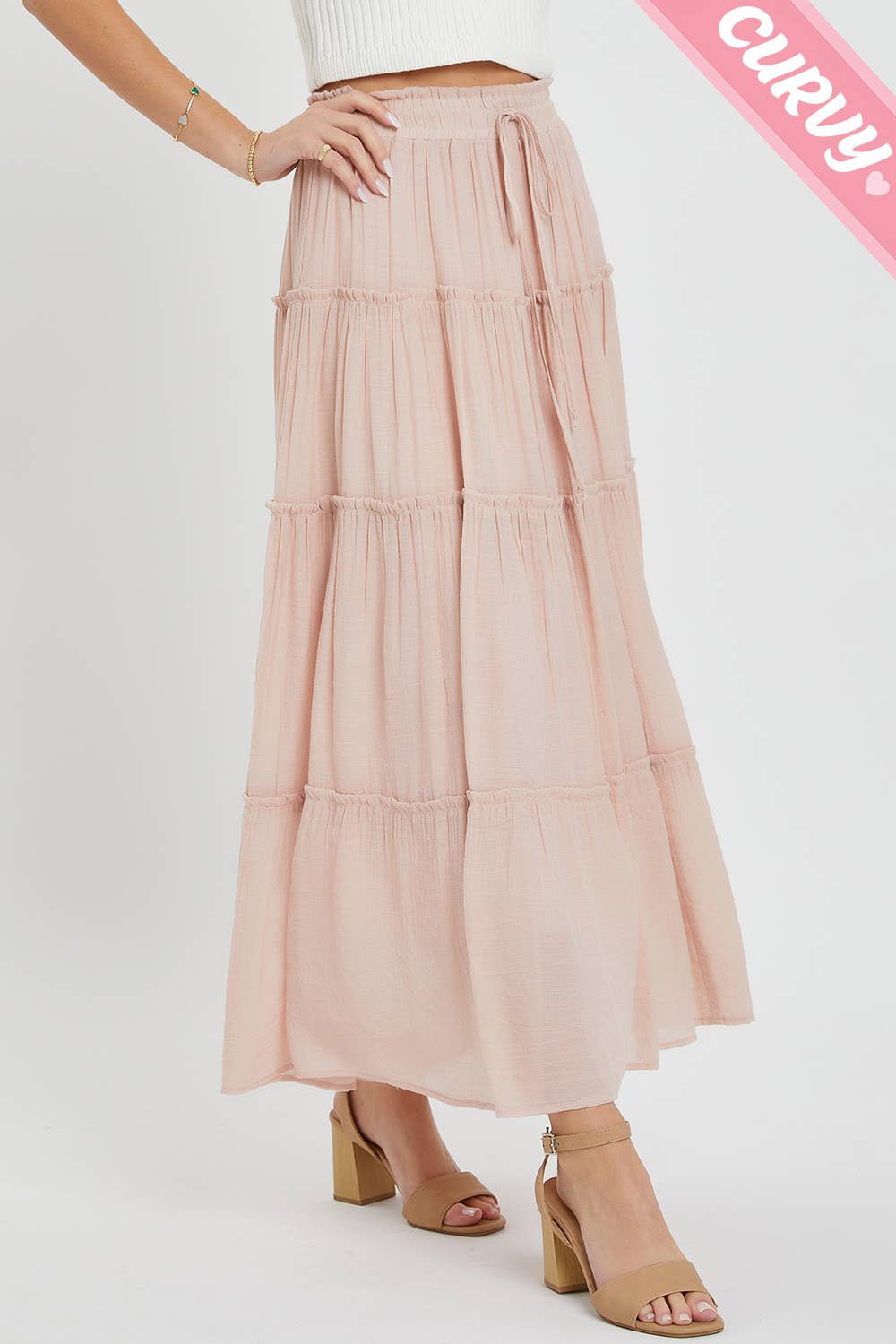 Sweet Lovely by Jen - MAXI SKIRT PLUS SIZE