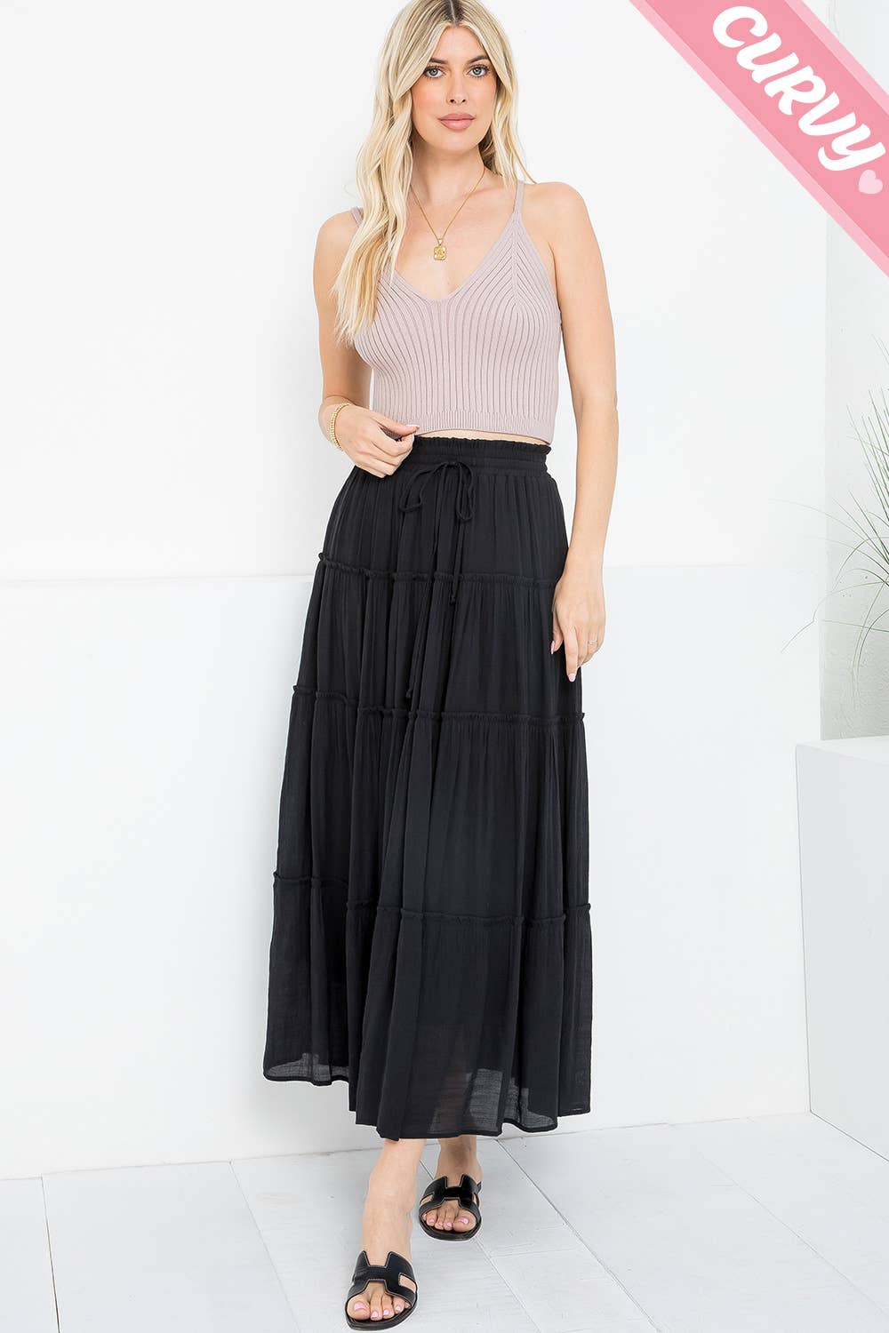 Sweet Lovely by Jen - MAXI SKIRT PLUS SIZE