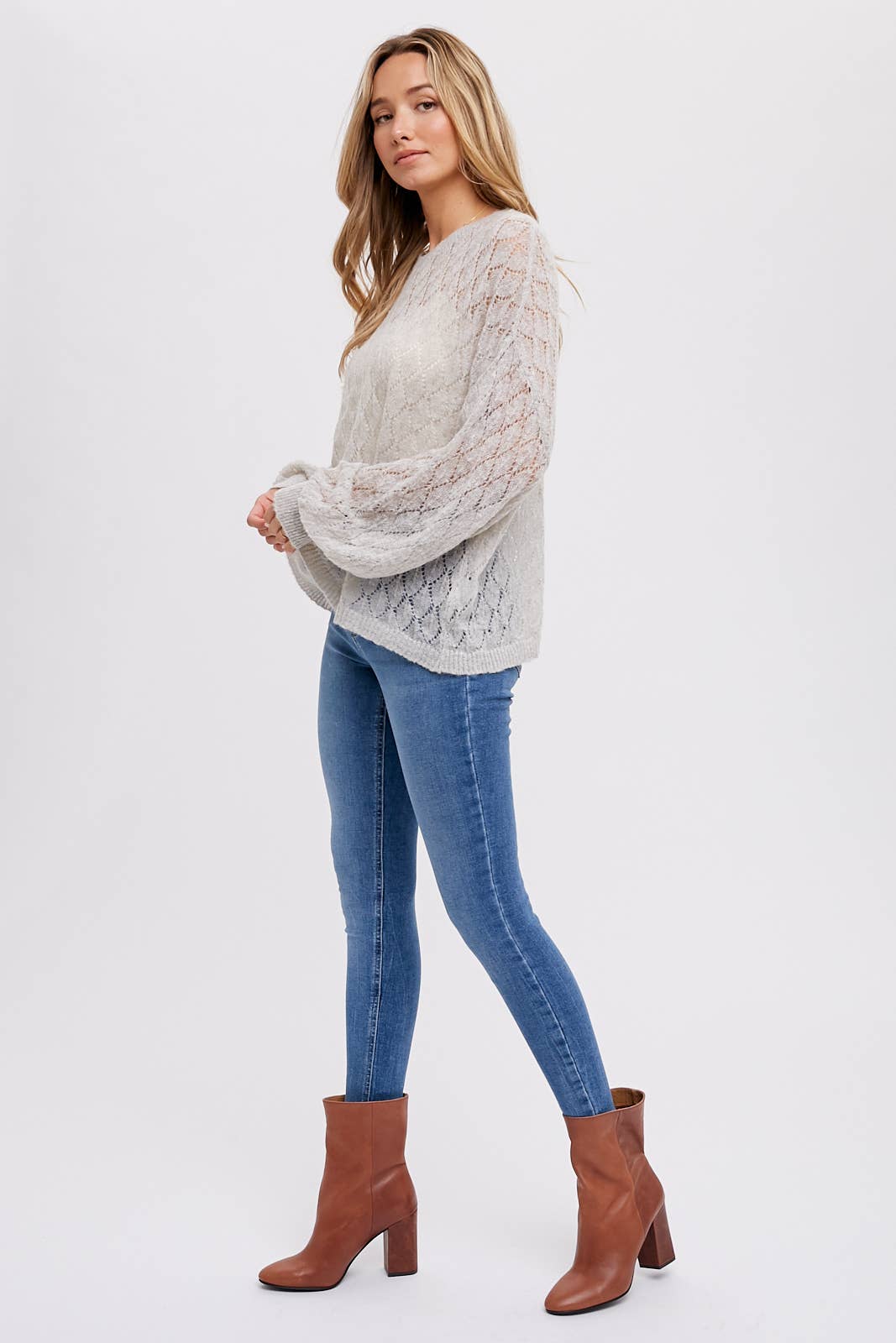 Bluivy - POINTELLE KNIT PULLOVER
