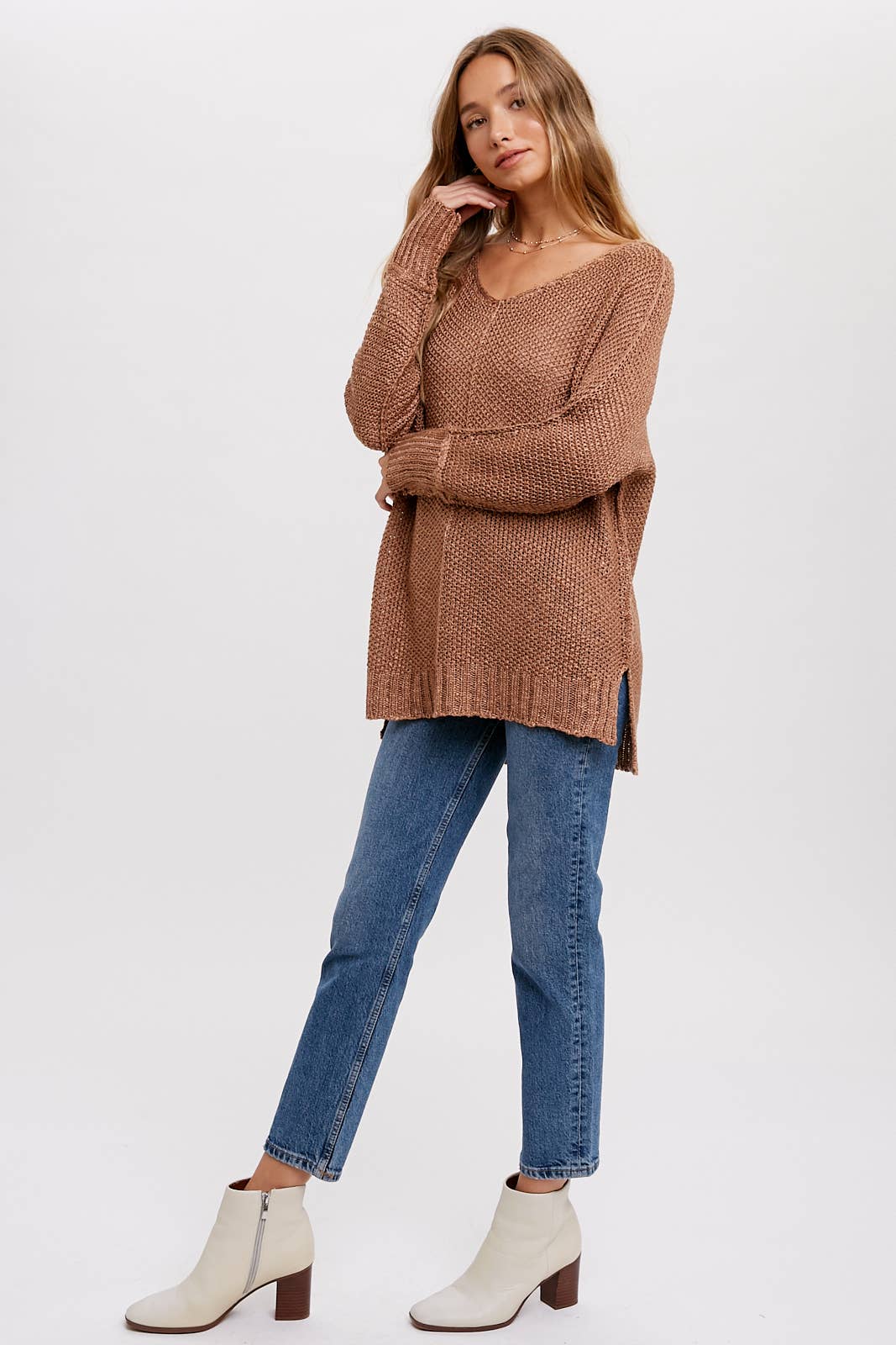 Bluivy - REVERSE SEAM LOOSE FIT SWEATER