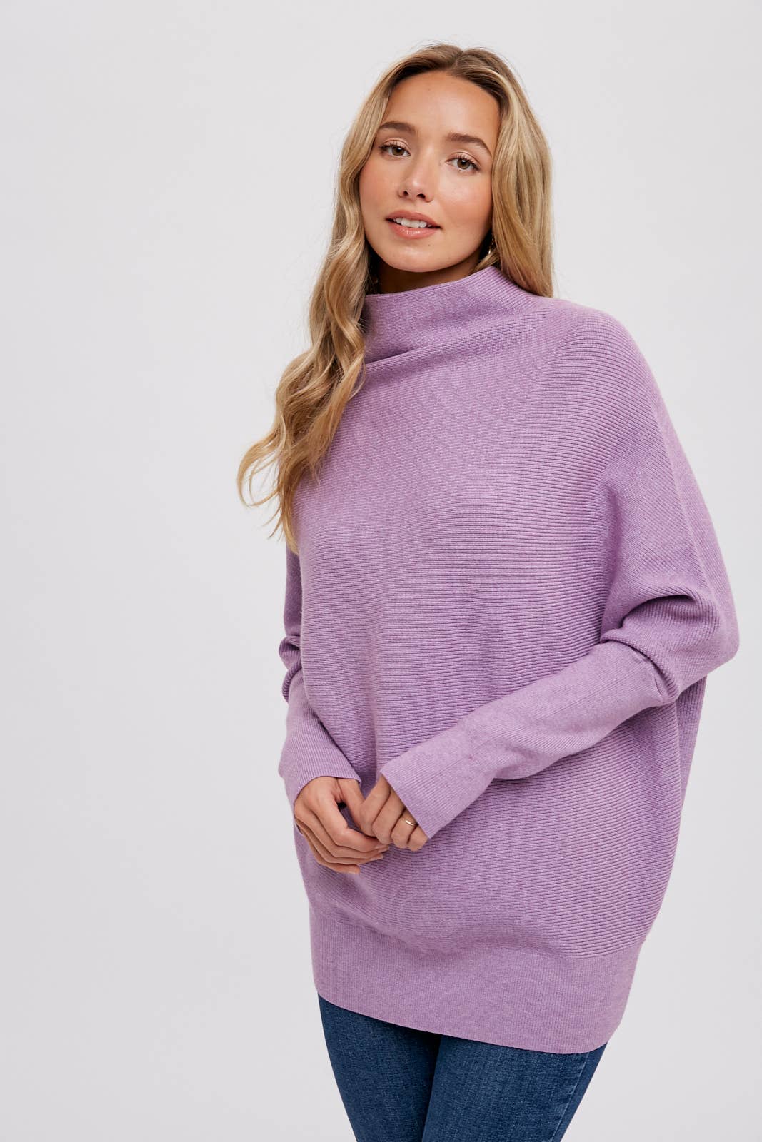 Bluivy - SLOUCH NECK DOLMAN PULLOVER