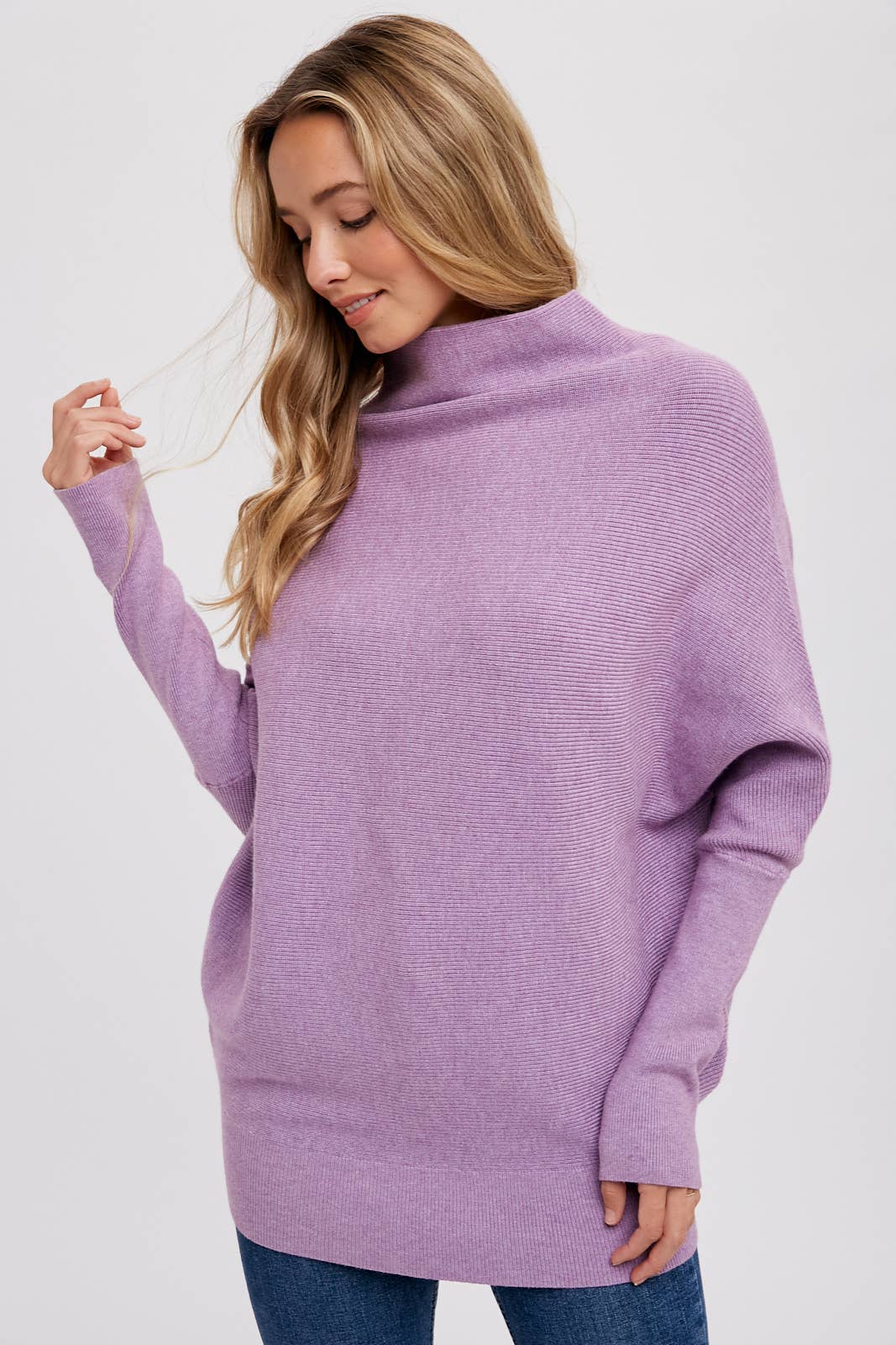 Bluivy - SLOUCH NECK DOLMAN PULLOVER