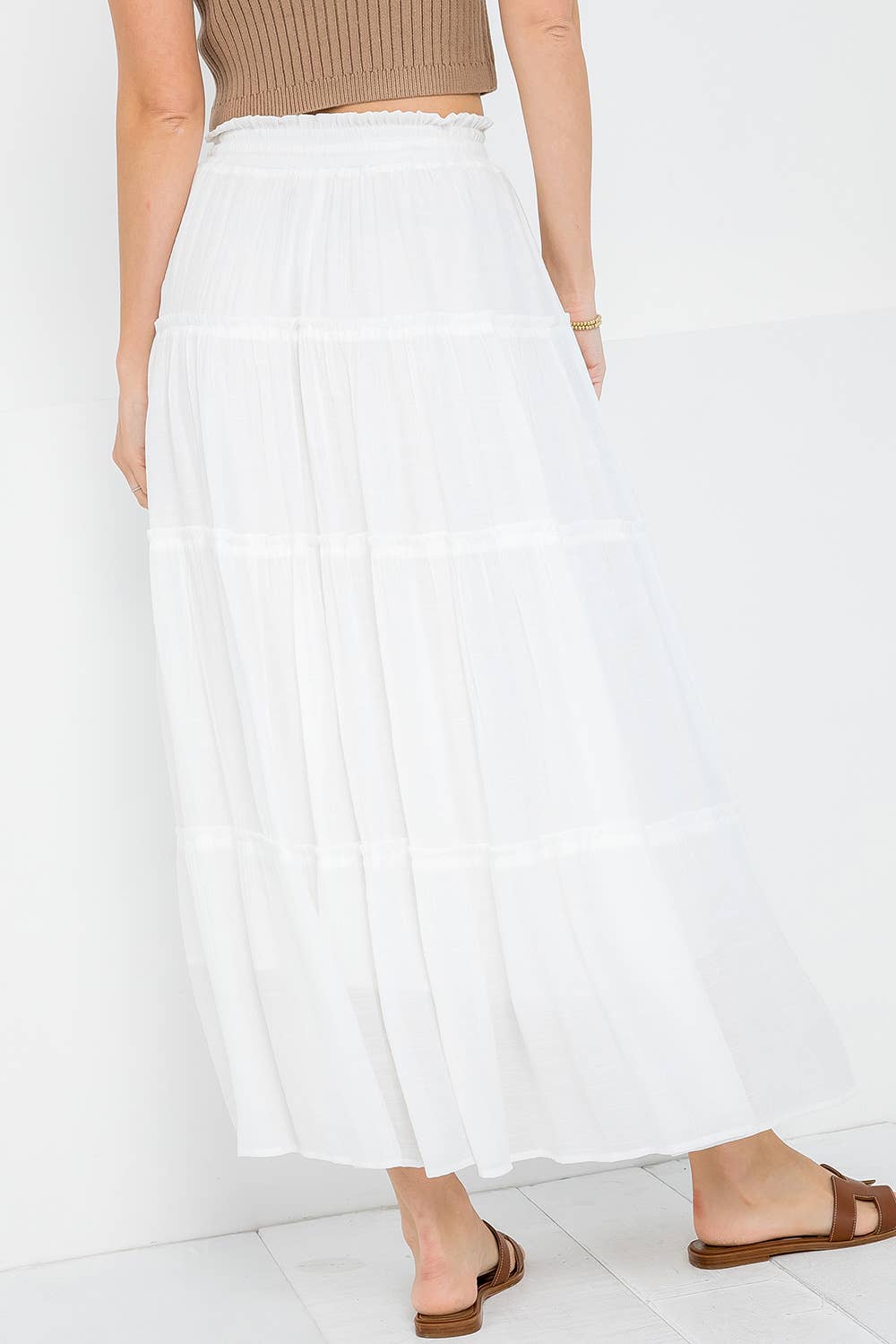 Sweet Lovely by Jen - BESTSELLER FLOWY TIERED MAXI  SKIRT