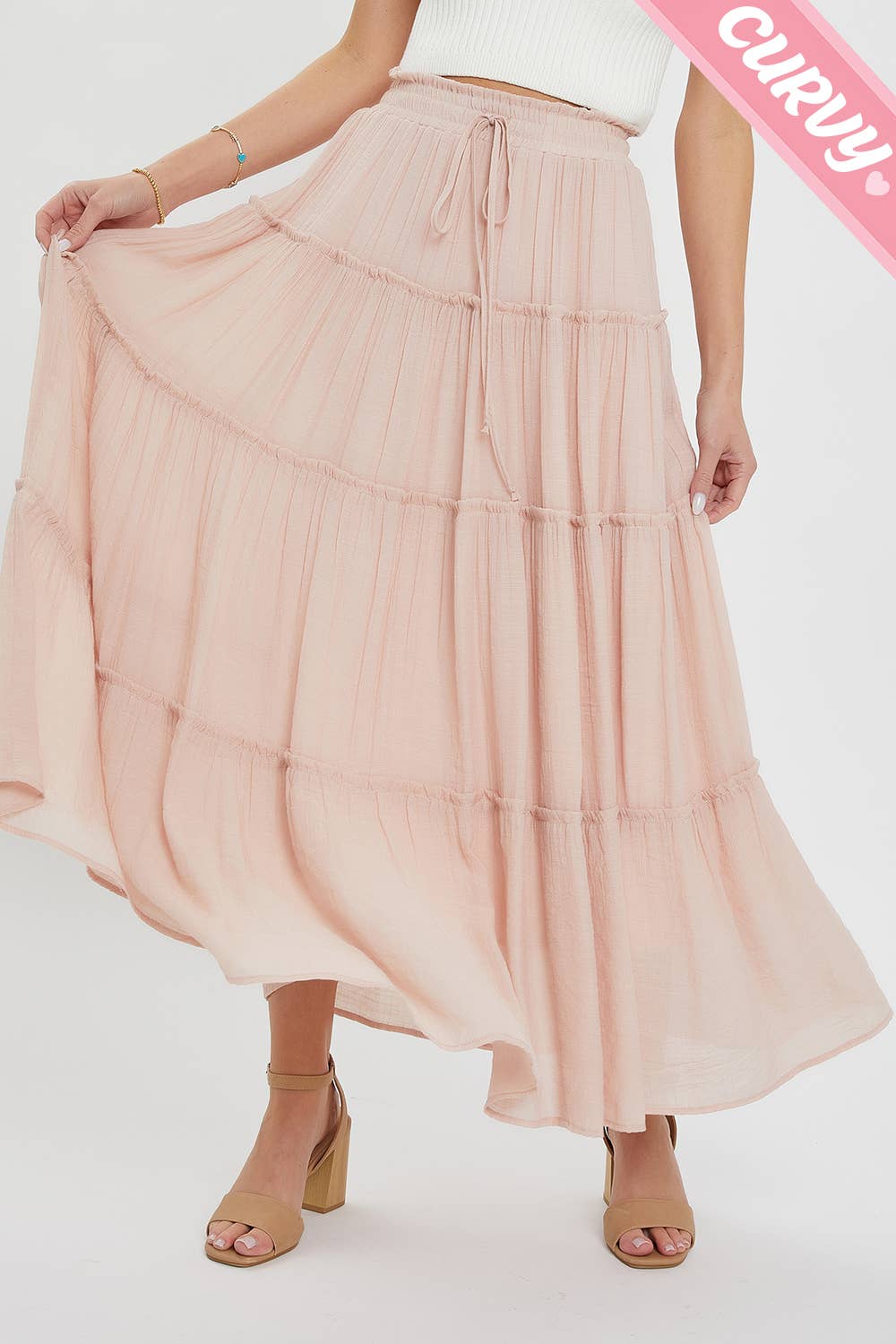 Sweet Lovely by Jen - MAXI SKIRT PLUS SIZE