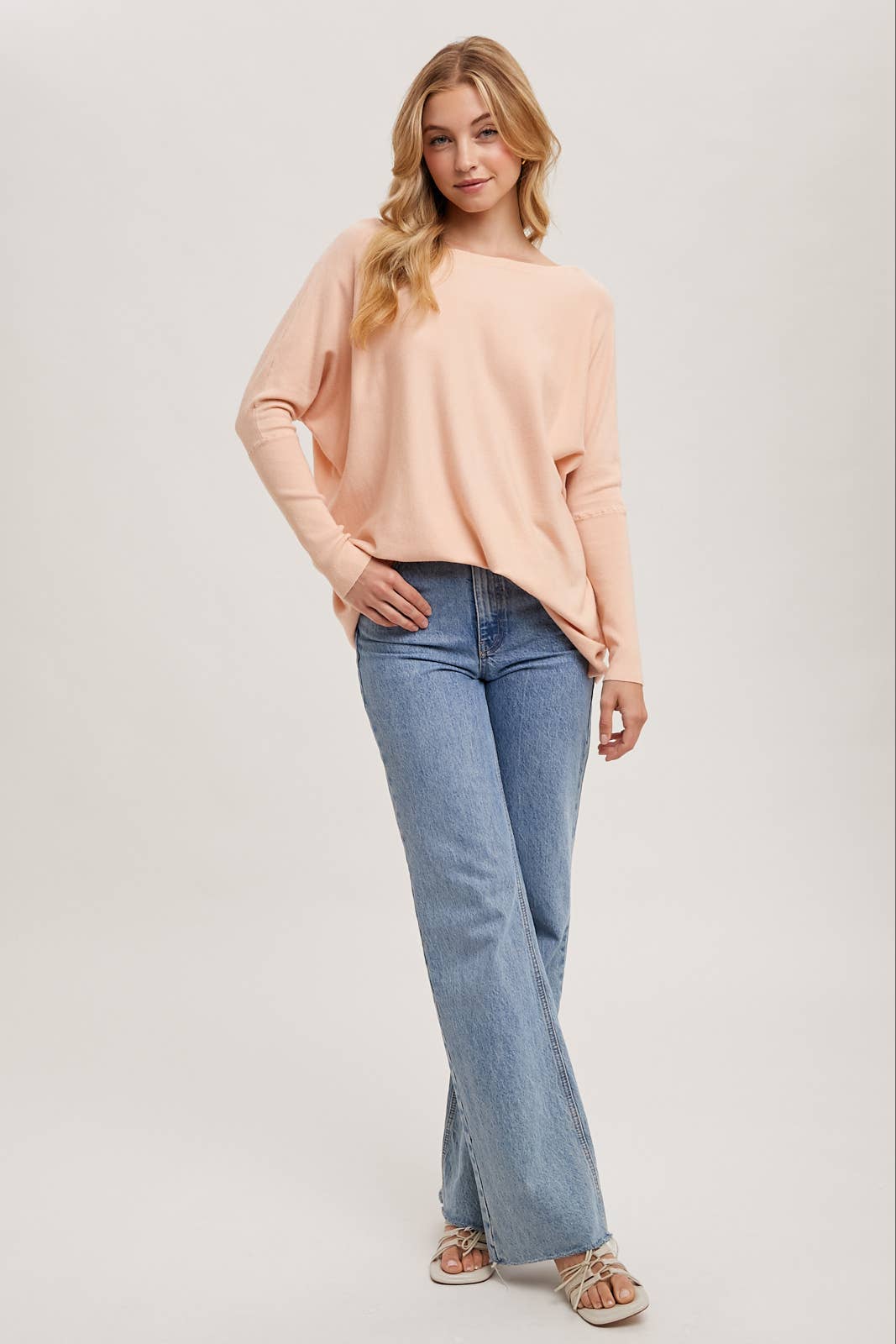 Bluivy - FLOWY BOATNECK DOLMAN TUNIC