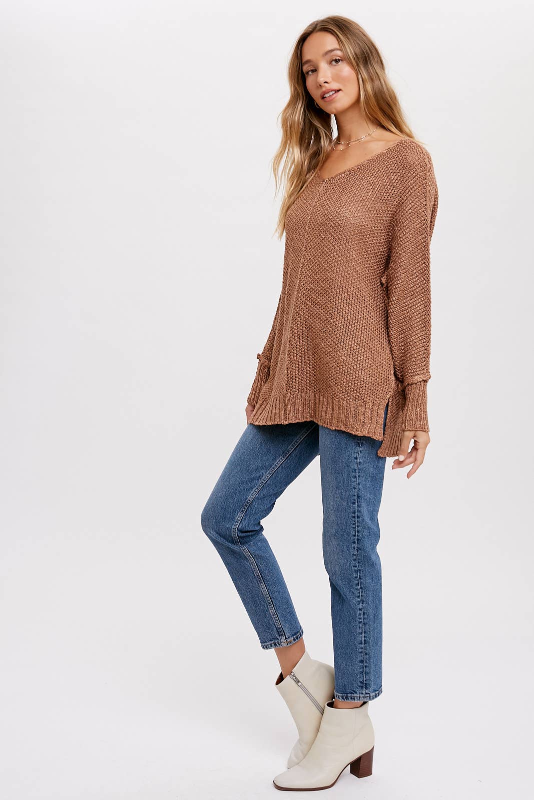 Bluivy - REVERSE SEAM LOOSE FIT SWEATER