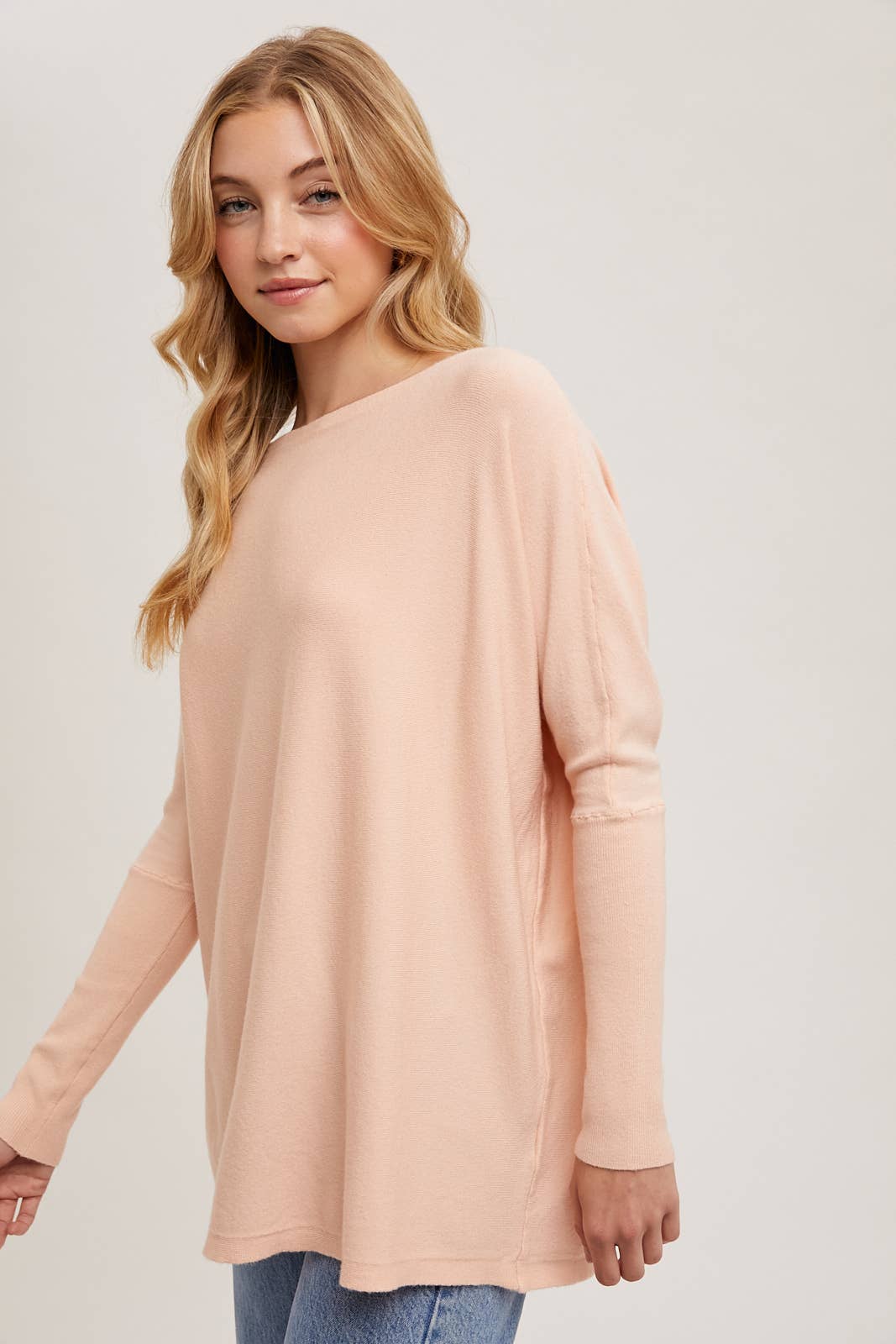 Bluivy - FLOWY BOATNECK DOLMAN TUNIC