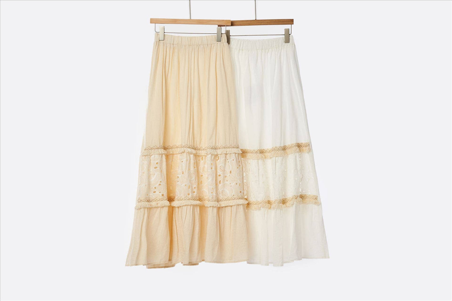 Julia Trading Inc - Boho Maxi Hippie Gypsy Skirt Floral Festival Skirt-E081B