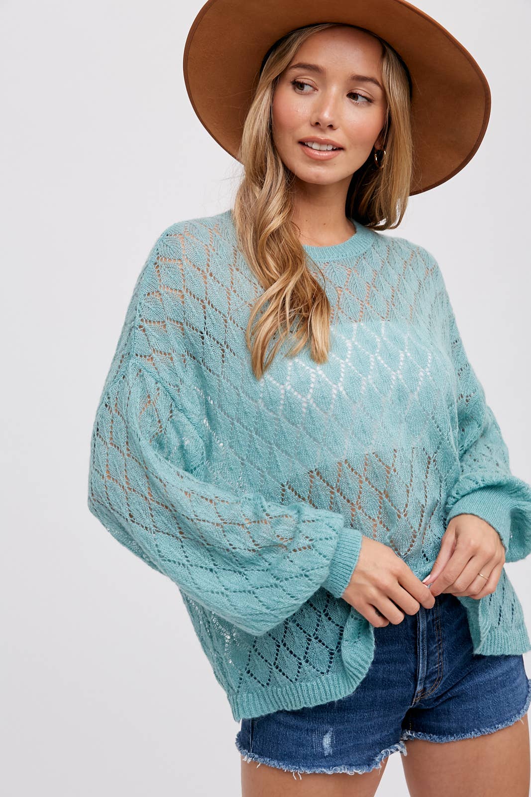 Bluivy - POINTELLE KNIT PULLOVER