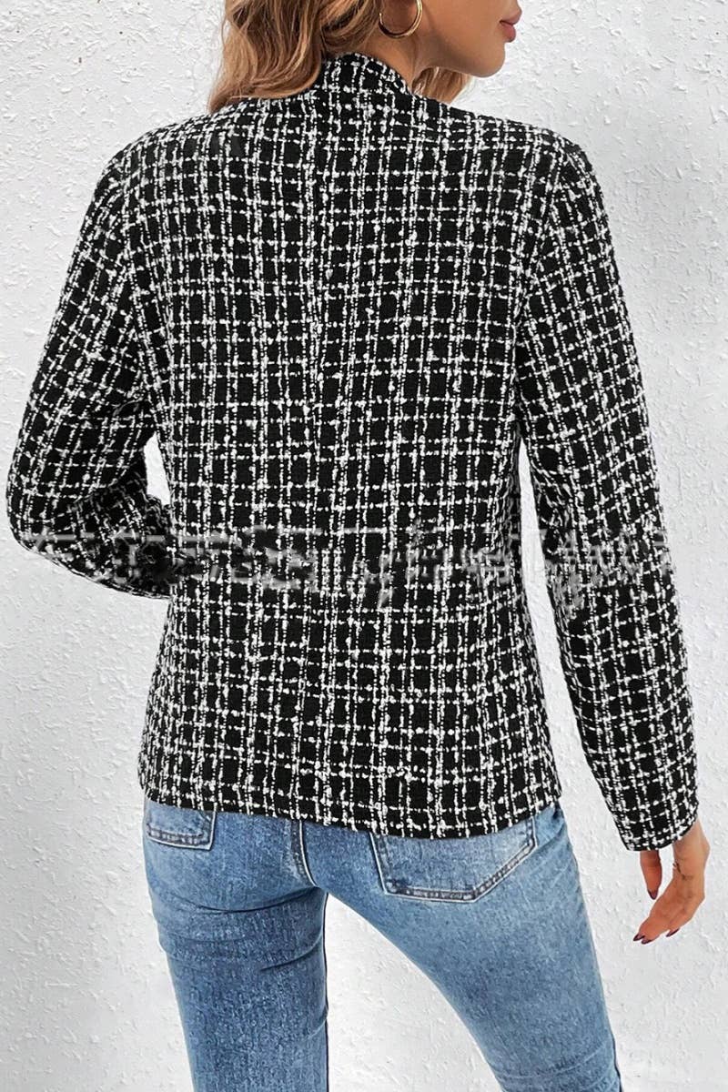 NINEXIS - CWOJA0965_FALL FASHION LONG SLEEVE SUIT SLIM JACKET