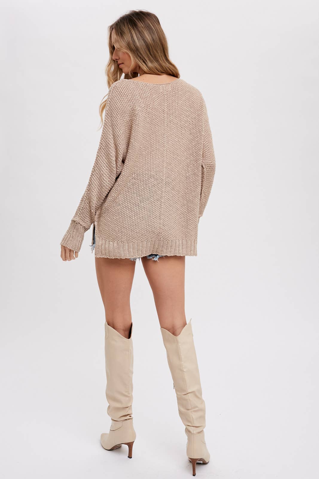 Bluivy - REVERSE SEAM LOOSE FIT SWEATER