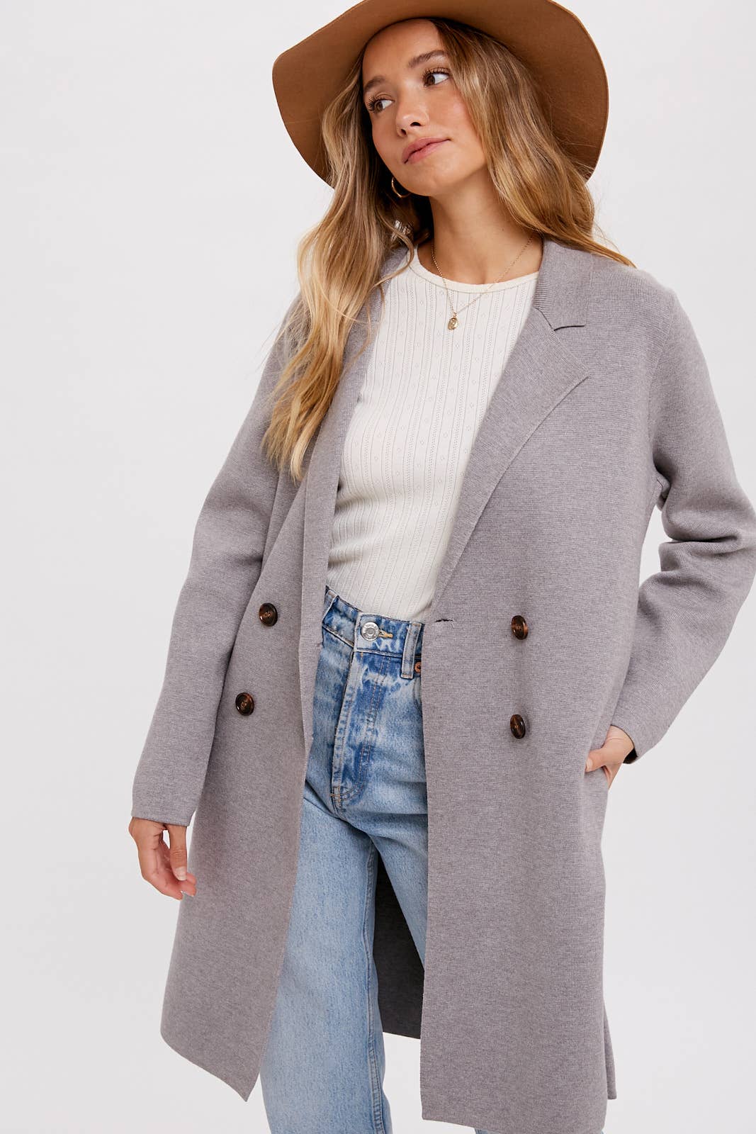 Bluivy - CLASSIC DOUBLE BREASTED COATIGAN