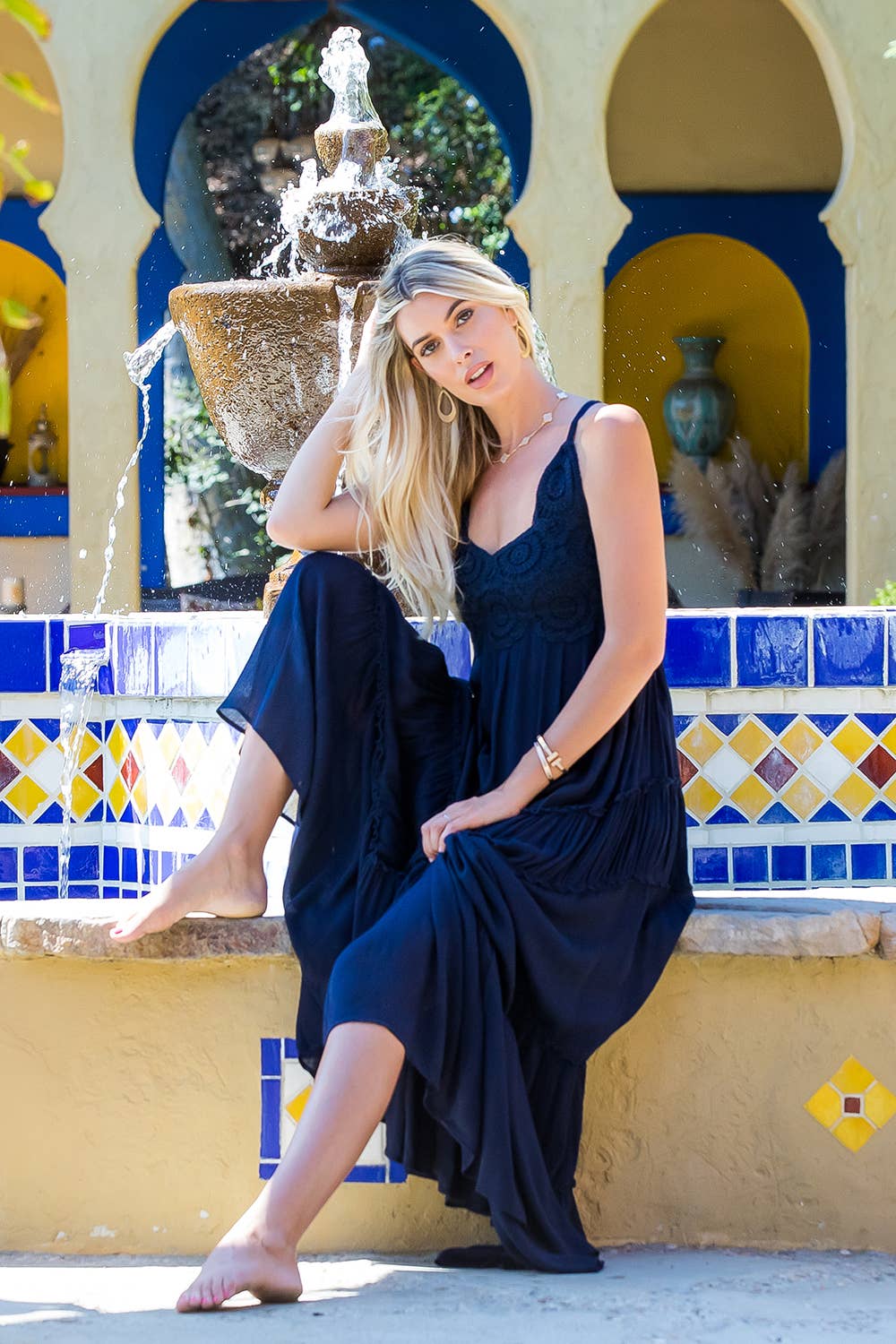 Sweet Lovely by Jen - CROCHET LACE MAXI DRESS