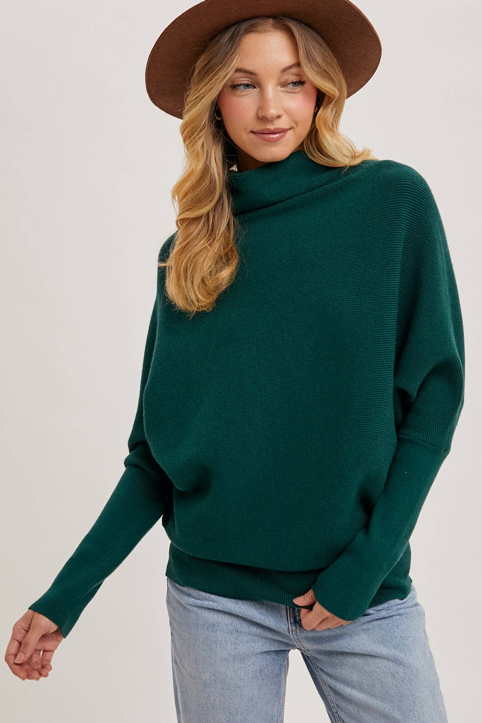 Bluivy - SLOUCH NECK DOLMAN PULLOVER