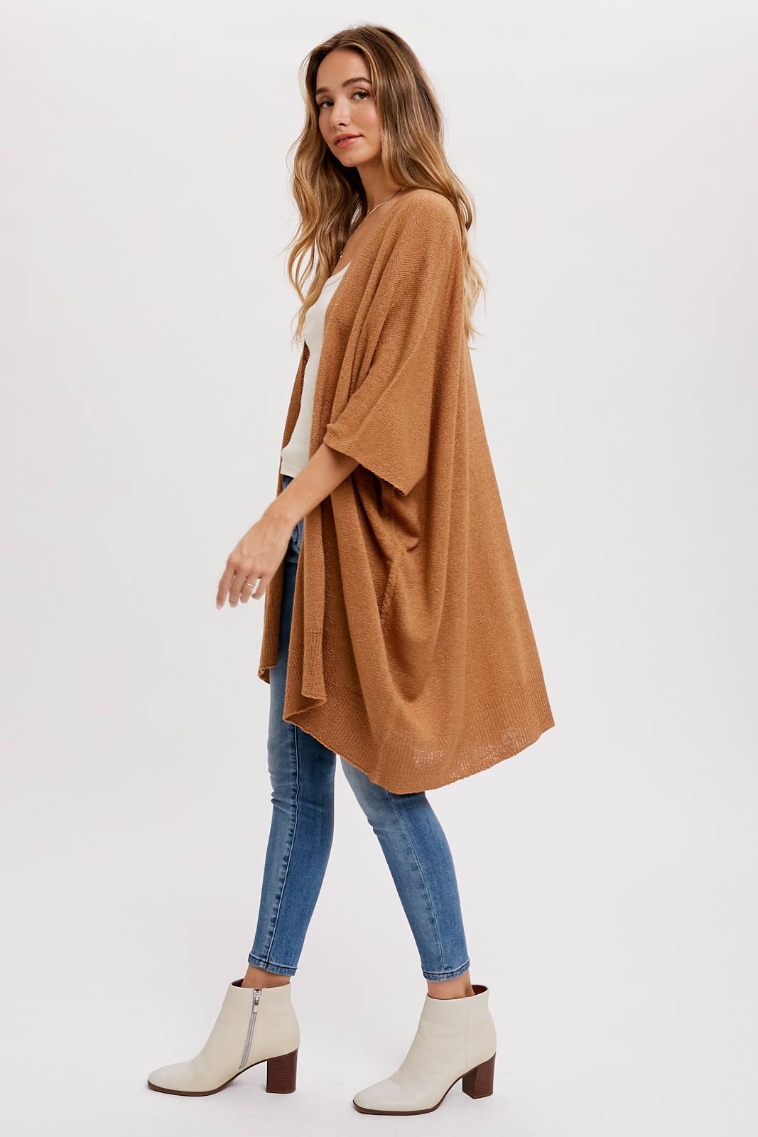 Bluivy - WIDE SLEEVE OPEN FRONT CARDIGAN