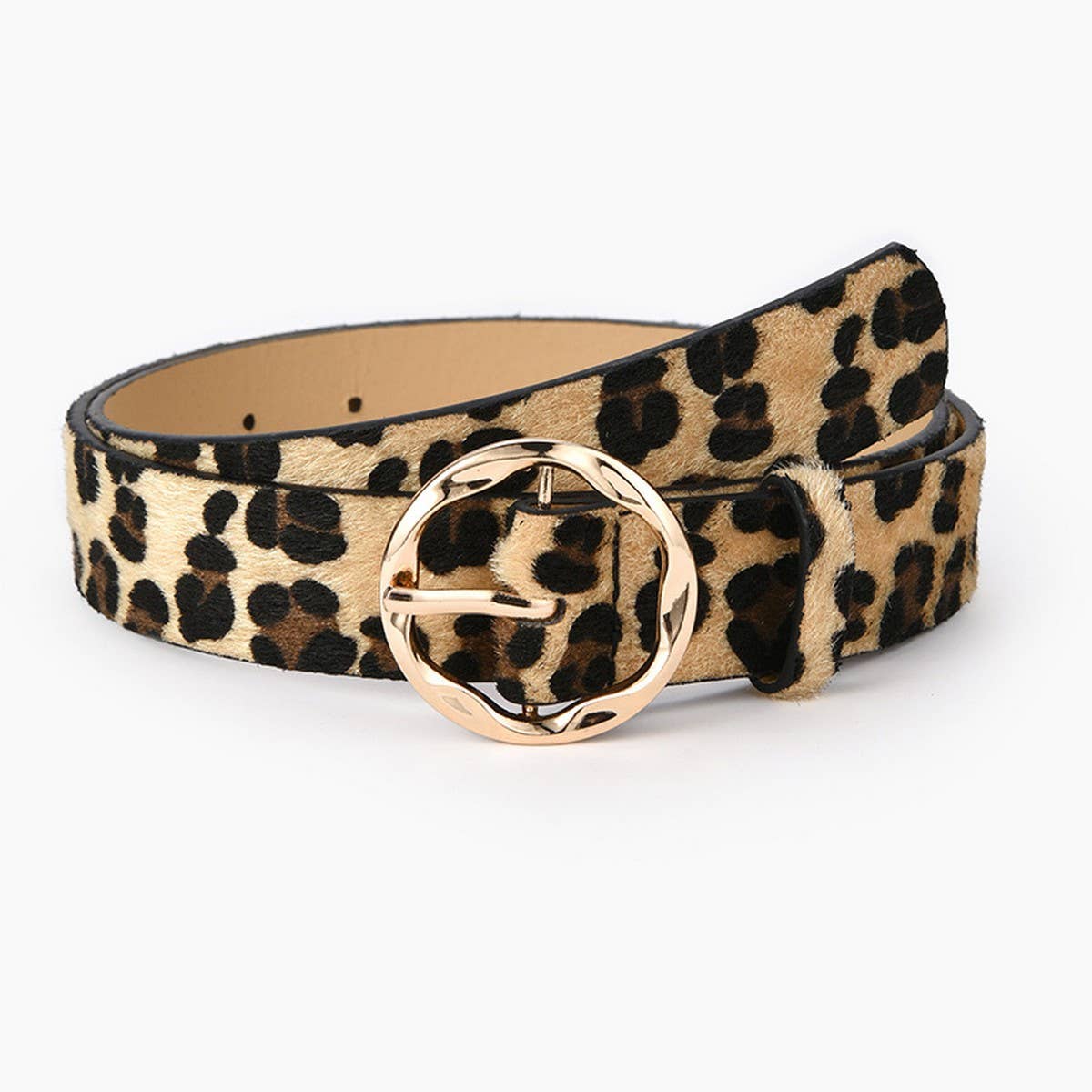 NINEXIS - CWABE0384_SNAKE PRINT LEOPARD ZEBRA PRINT MILK PRINT BELT