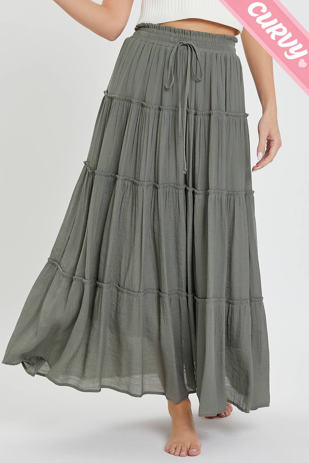 Sweet Lovely by Jen - MAXI SKIRT PLUS SIZE