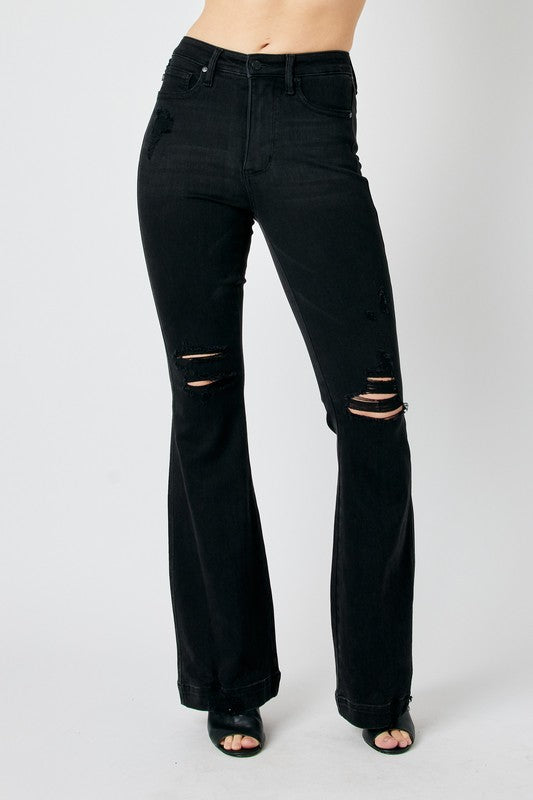 Judy Blue HW Tummy Control Destroy Flare