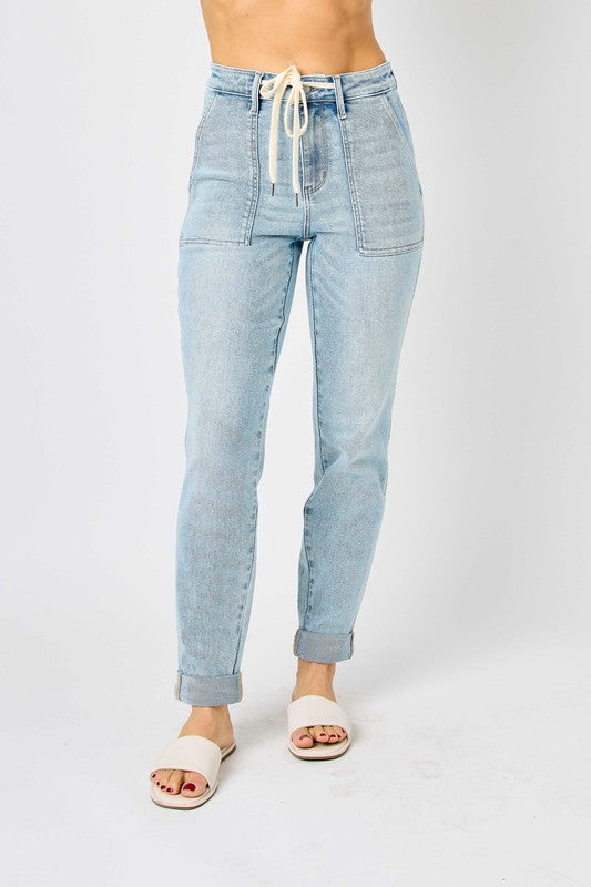 Judy Blue HW Vintage Double Cuff Jogger Jean