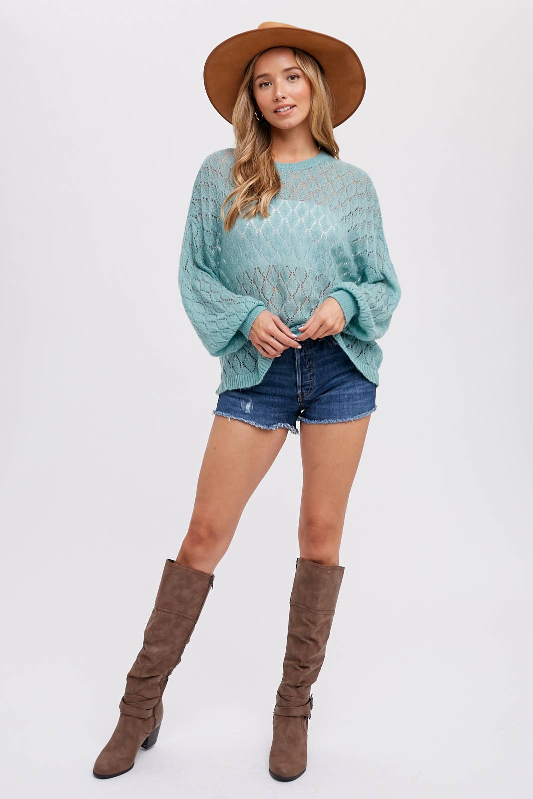 Bluivy - POINTELLE KNIT PULLOVER