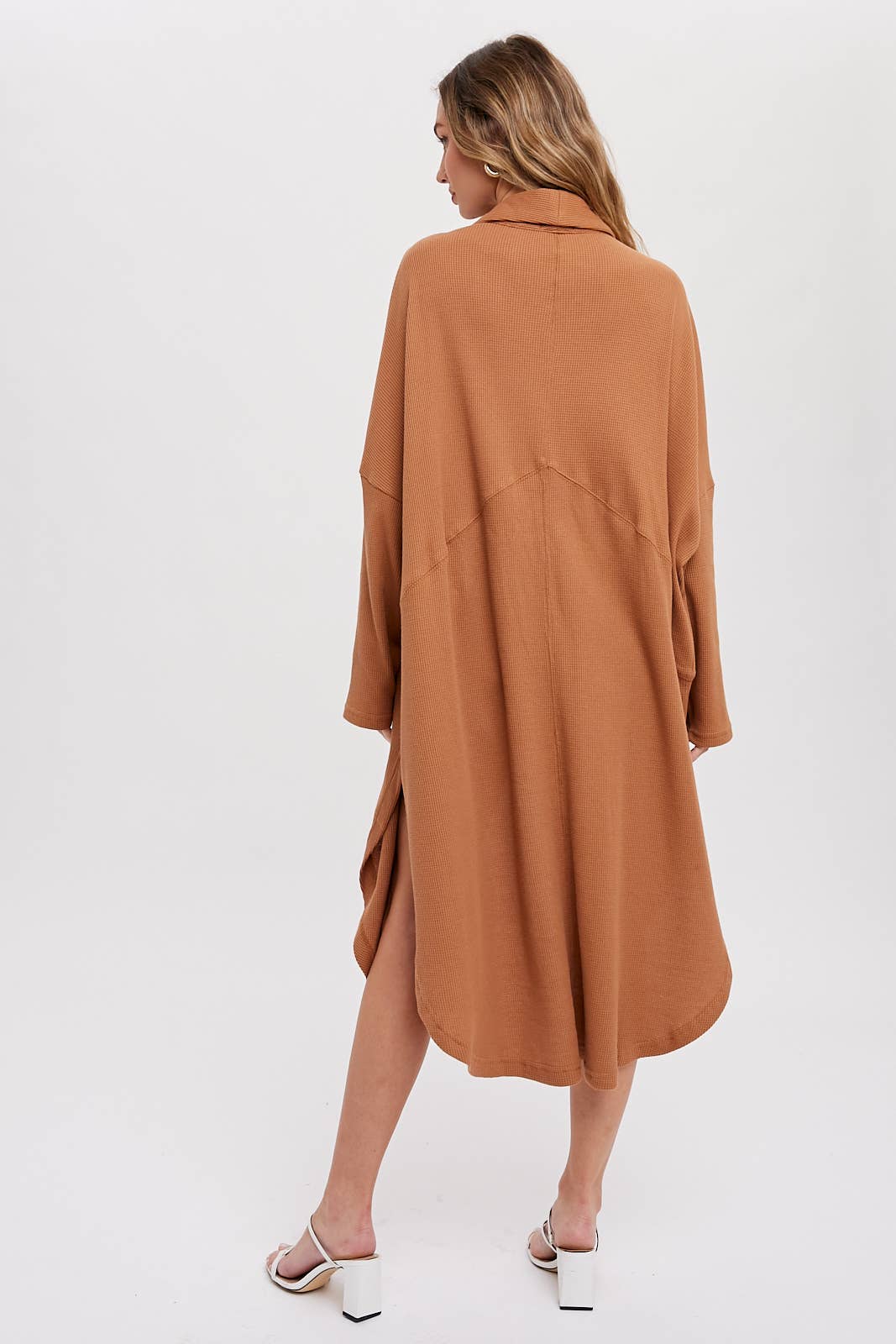 Bluivy - THERMAL KNIT OVERSIZED CARDIGAN