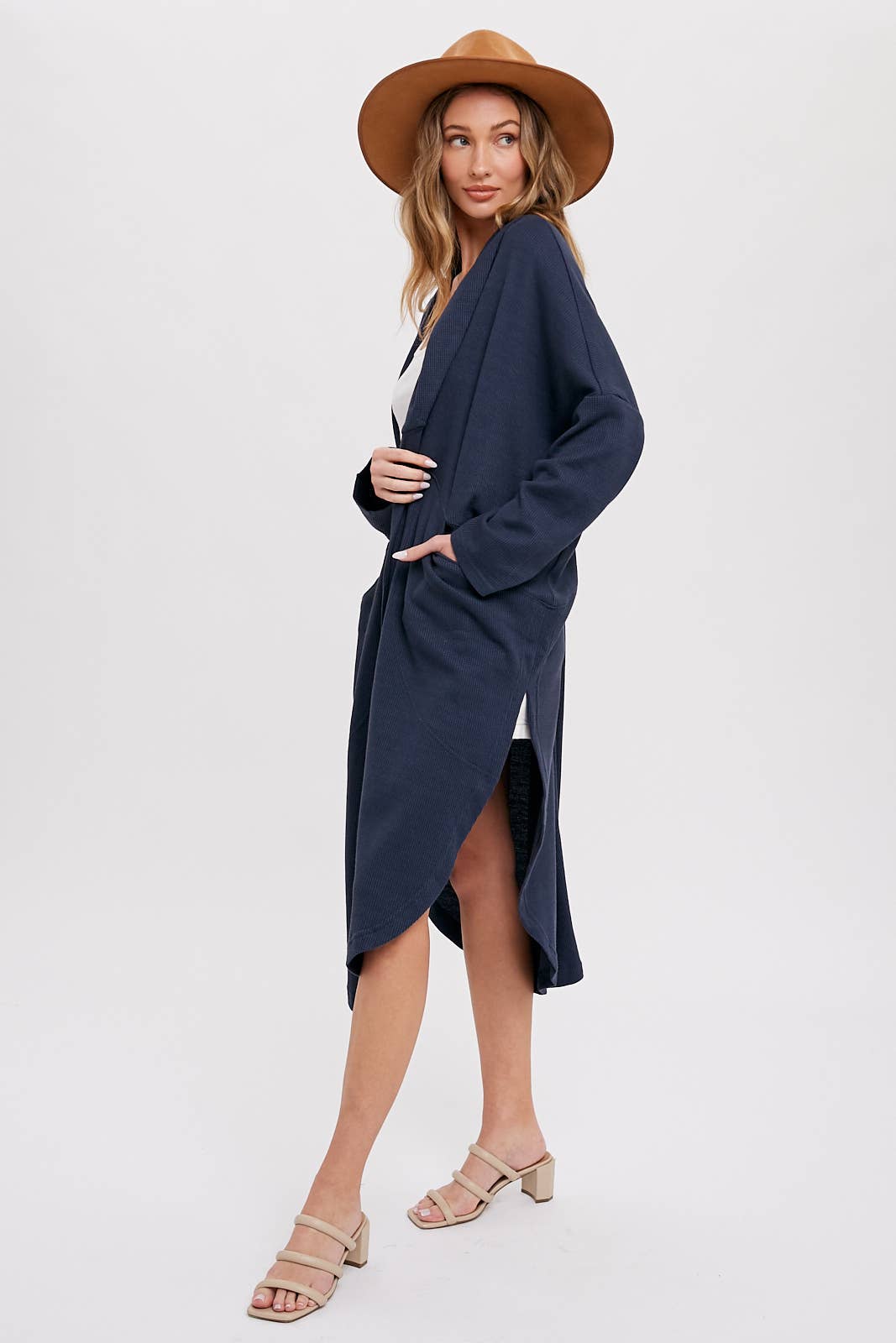 Bluivy - THERMAL KNIT OVERSIZED CARDIGAN