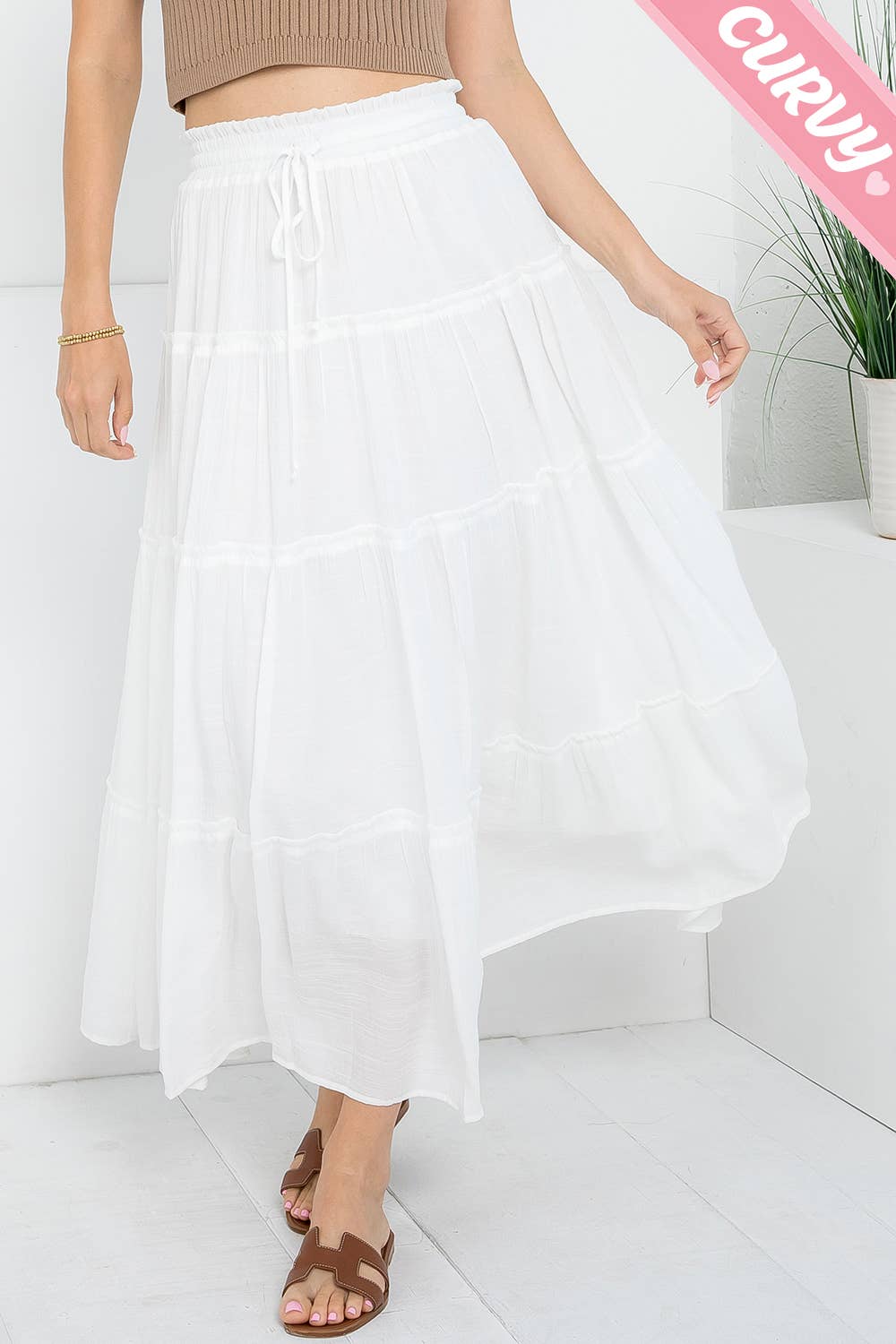 Sweet Lovely by Jen - MAXI SKIRT PLUS SIZE