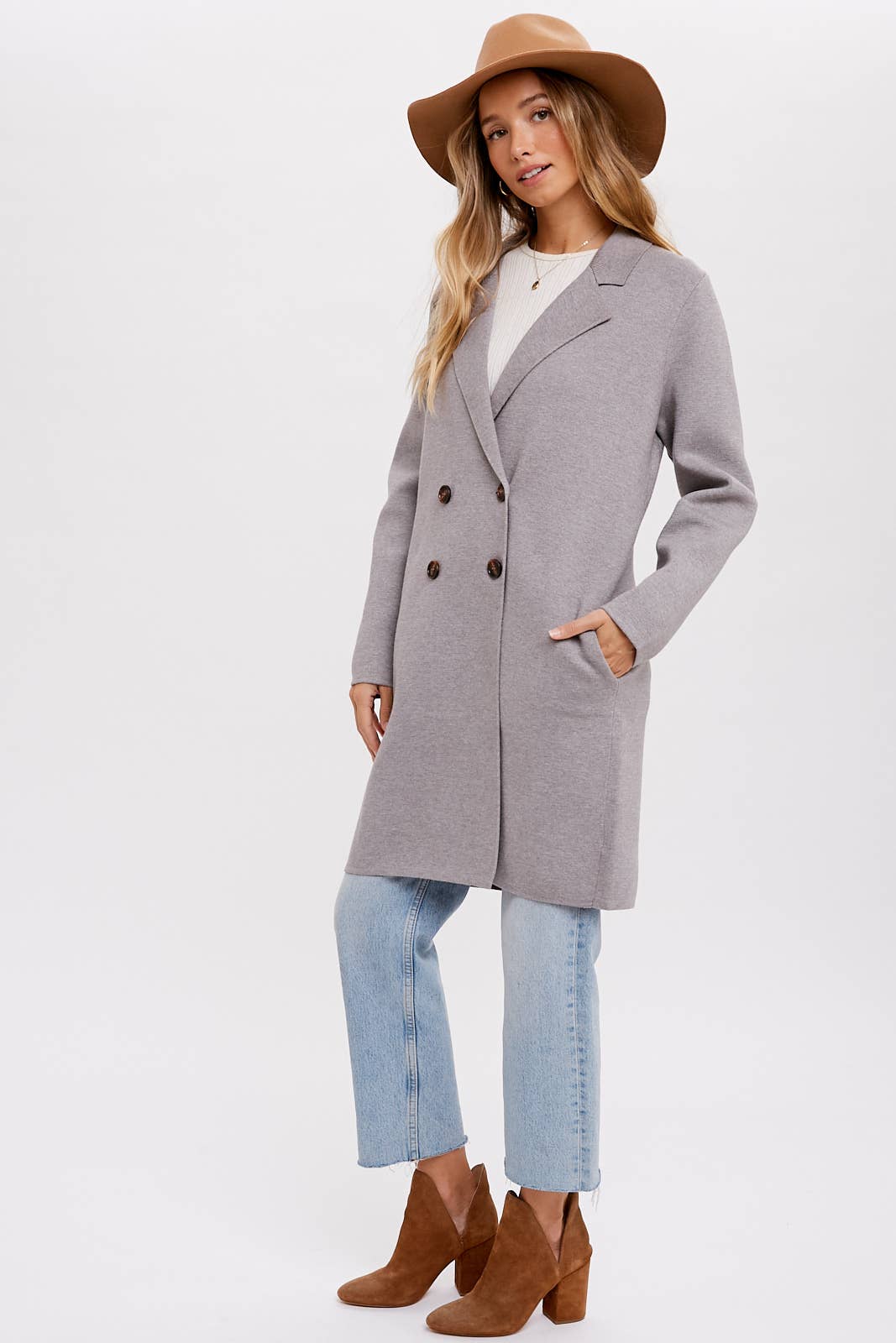 Bluivy - CLASSIC DOUBLE BREASTED COATIGAN